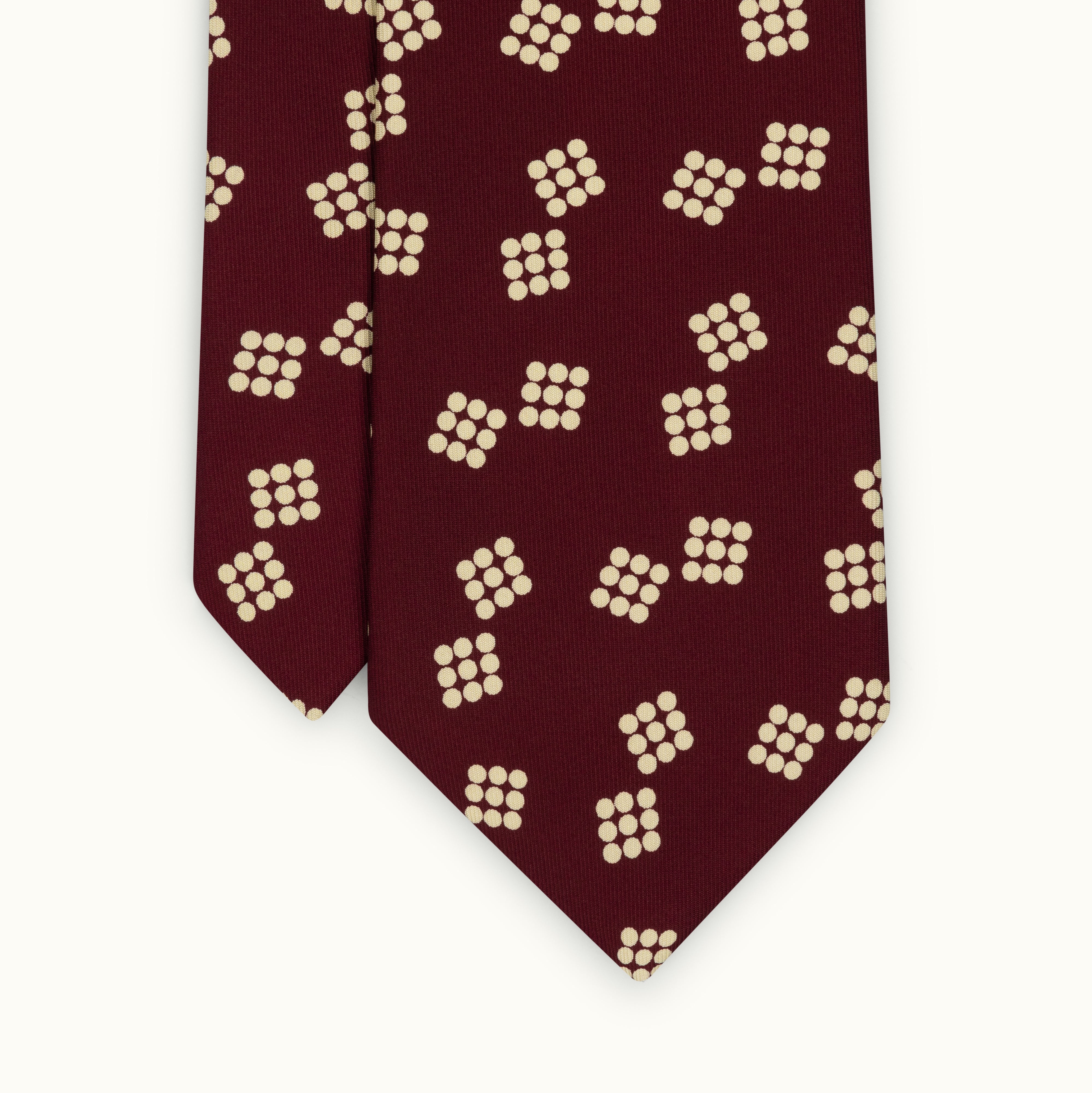 Chianti Deco Spot Printed Silk Tie