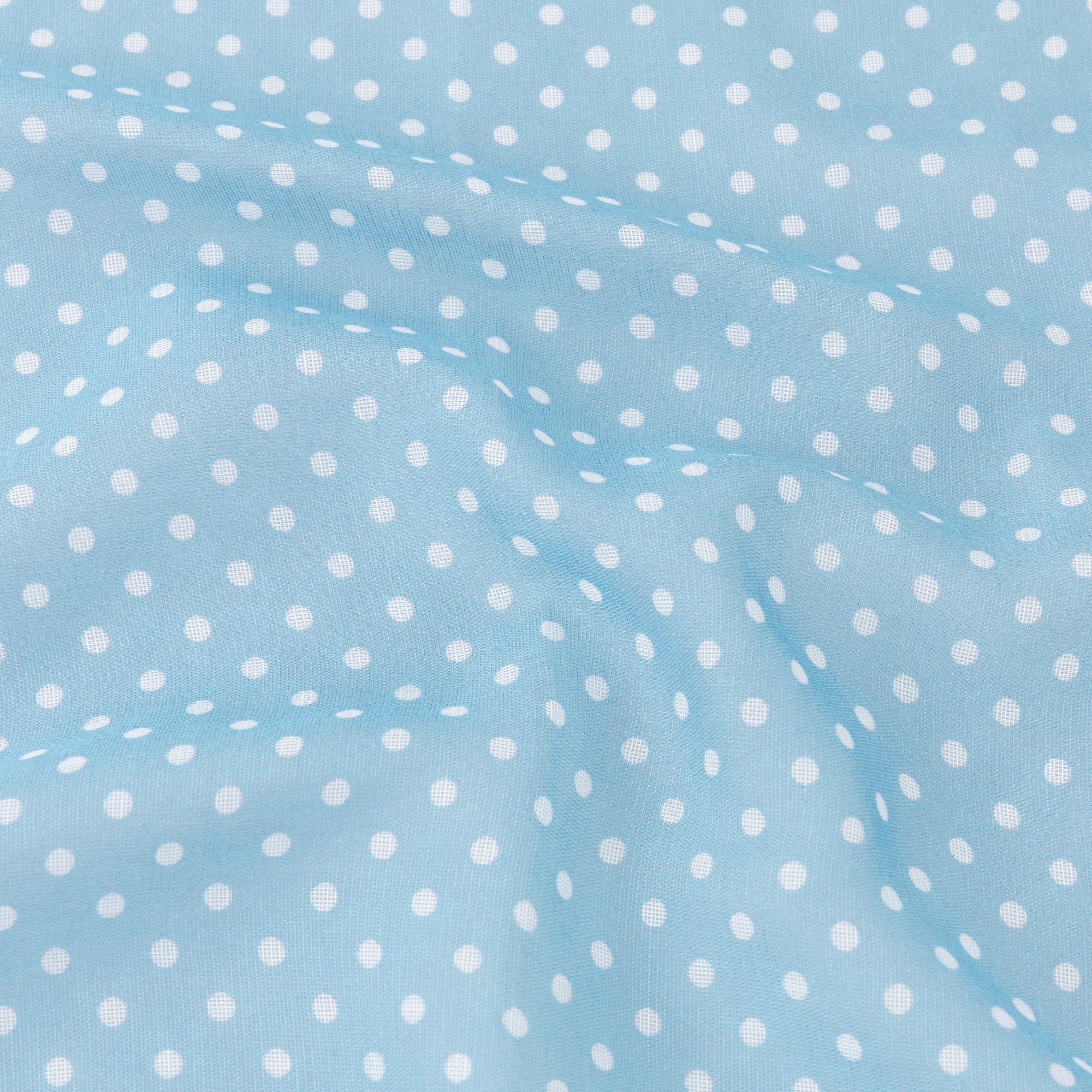 Featherweight Sky Blue Spotted Neckerchief