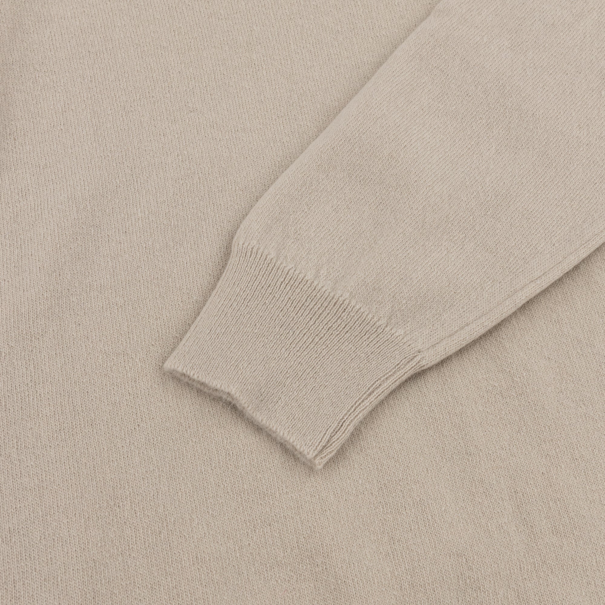 Ecru Merino-Angora Crew Neck Jumper