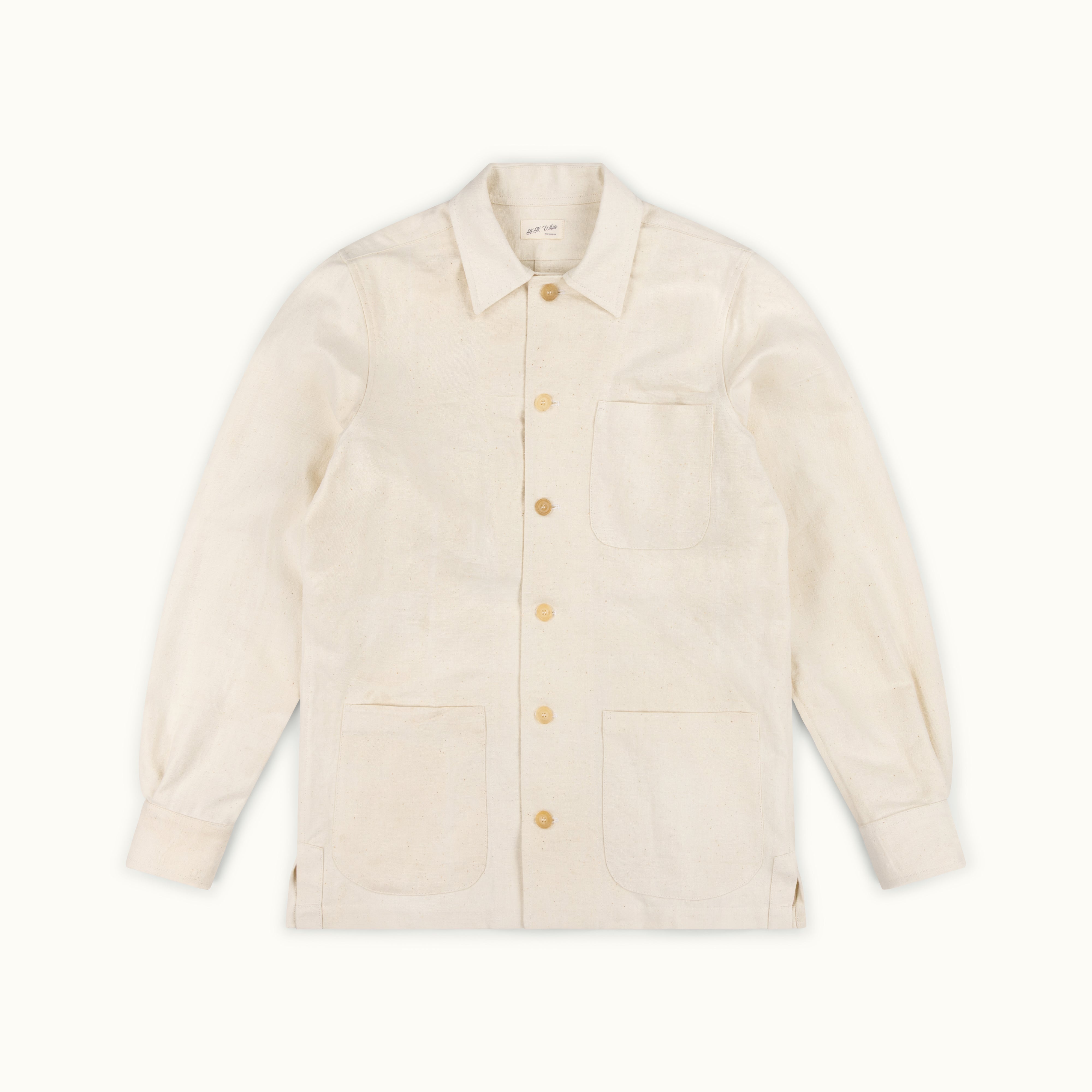 Vintage French Linen Chore Jacket Type 4