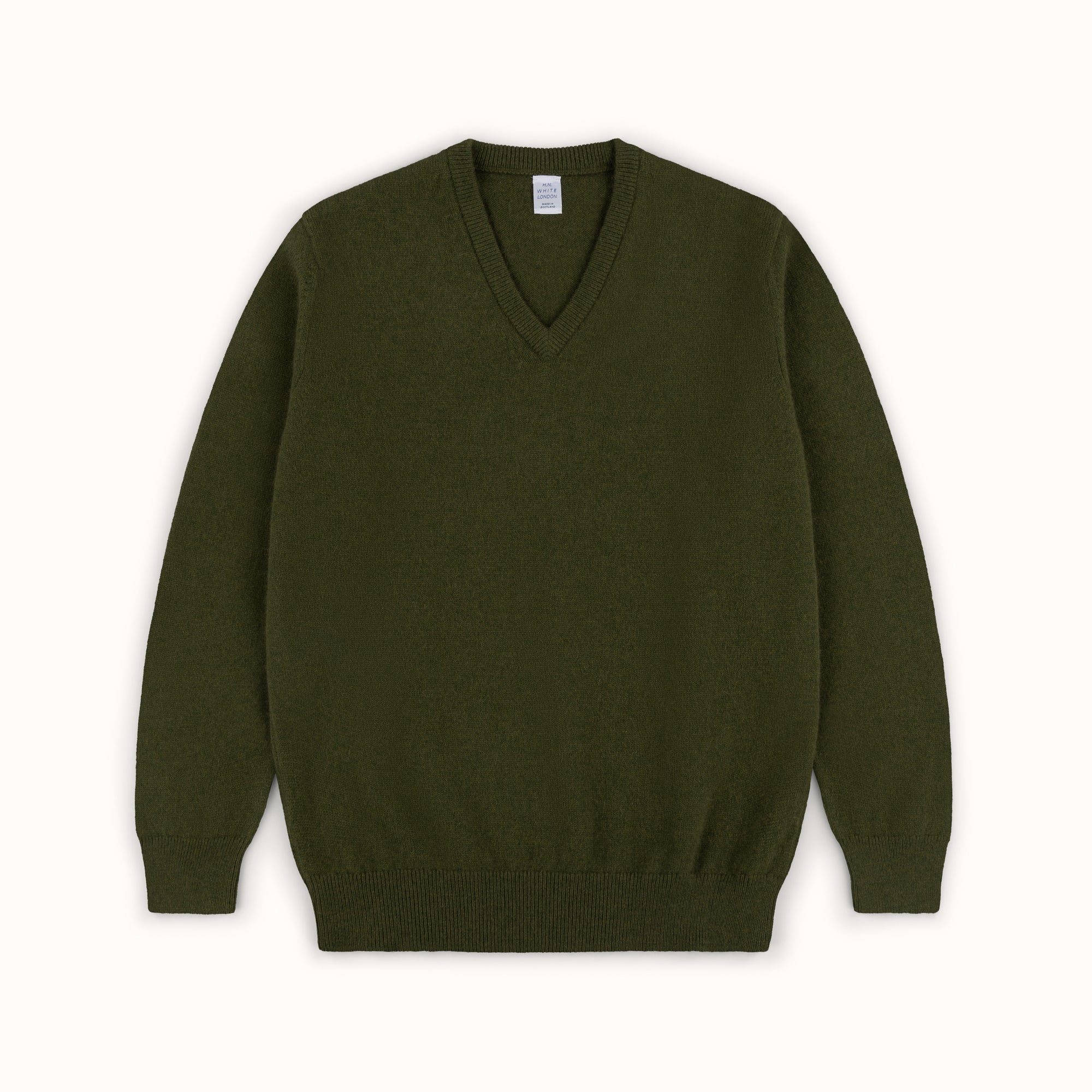 Forest Merino-Angora V-Neck Jumper