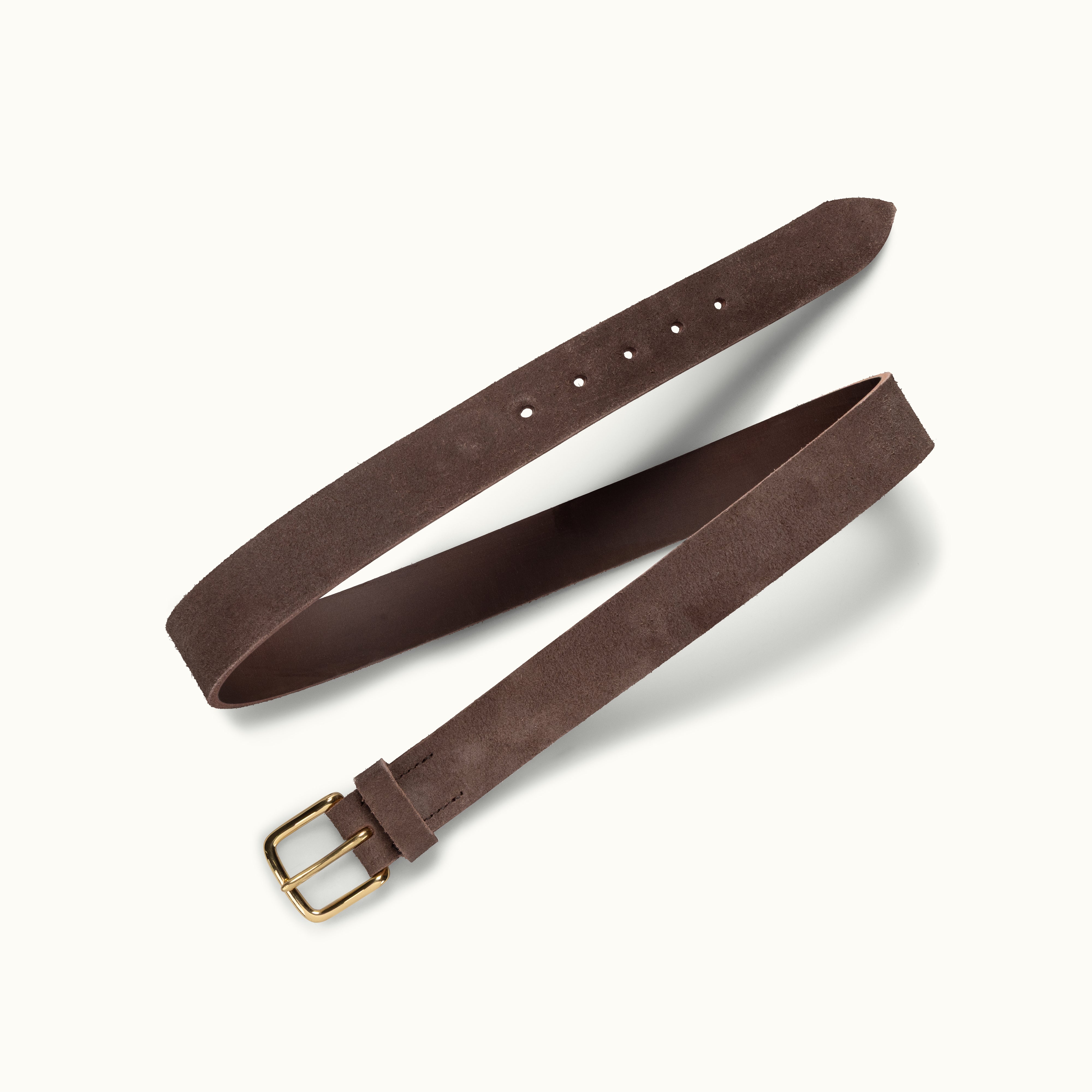 Dark Brown Suede Belt