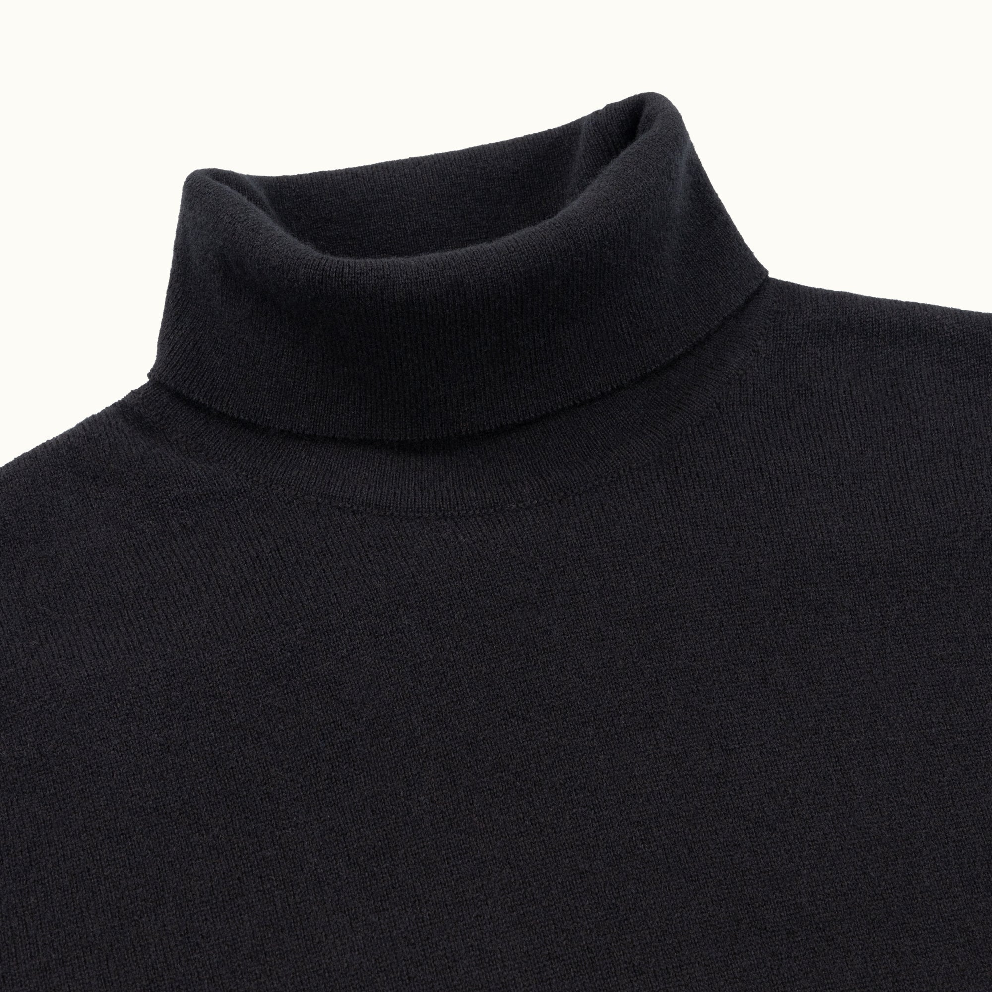 Black Architect Cashmere Roll Neck