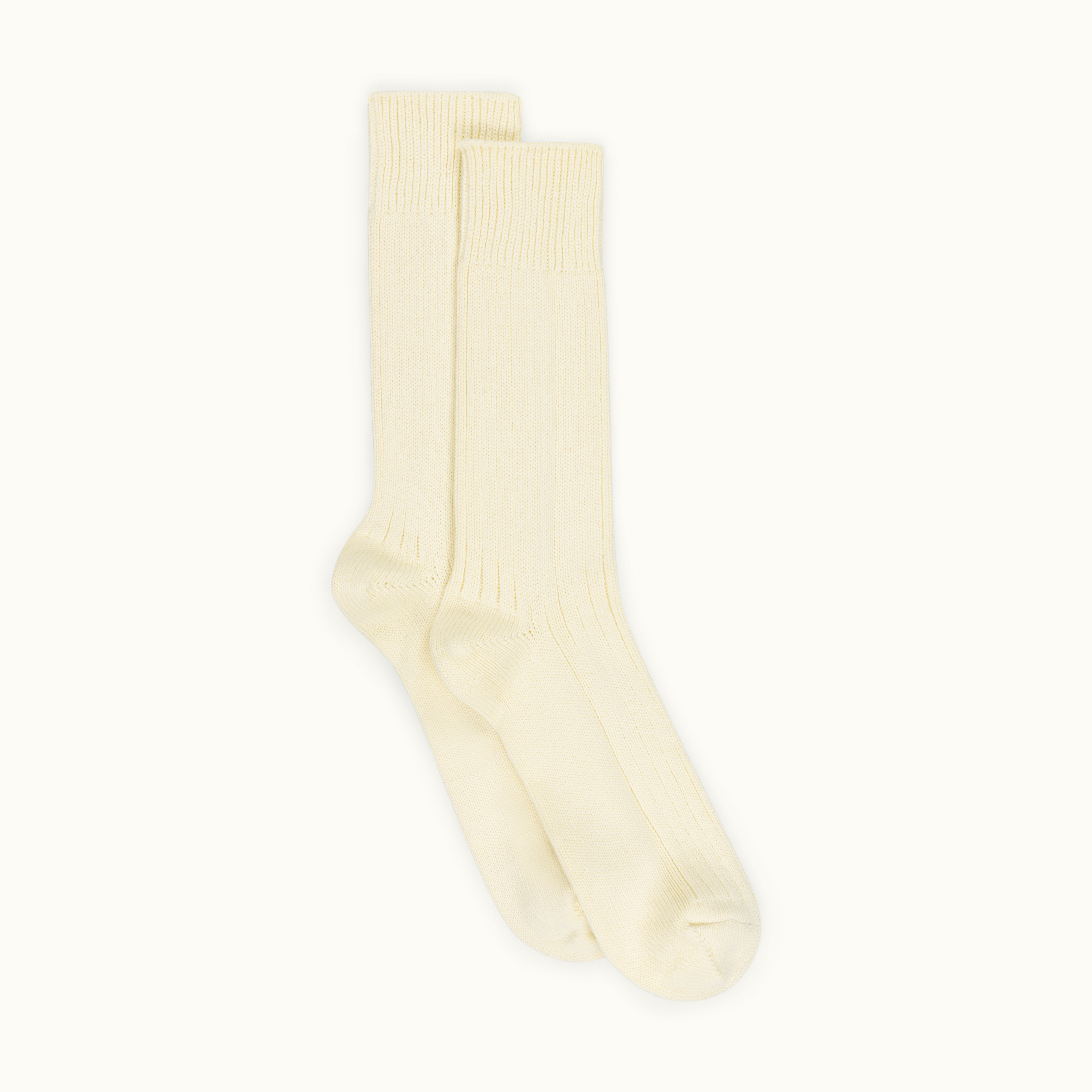 Ecru Cotton Sports Sock