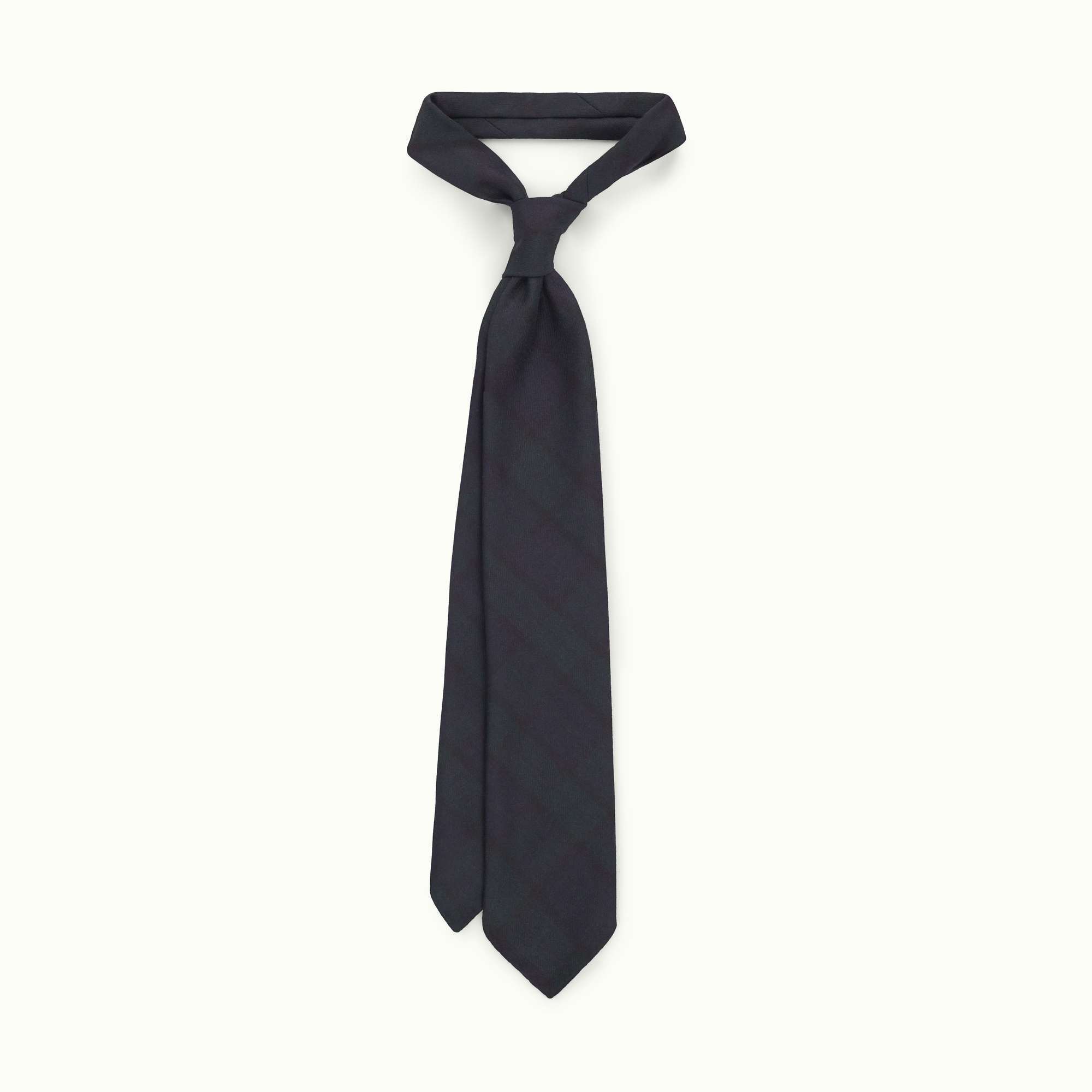 Black Watch Tartan Wool Tie