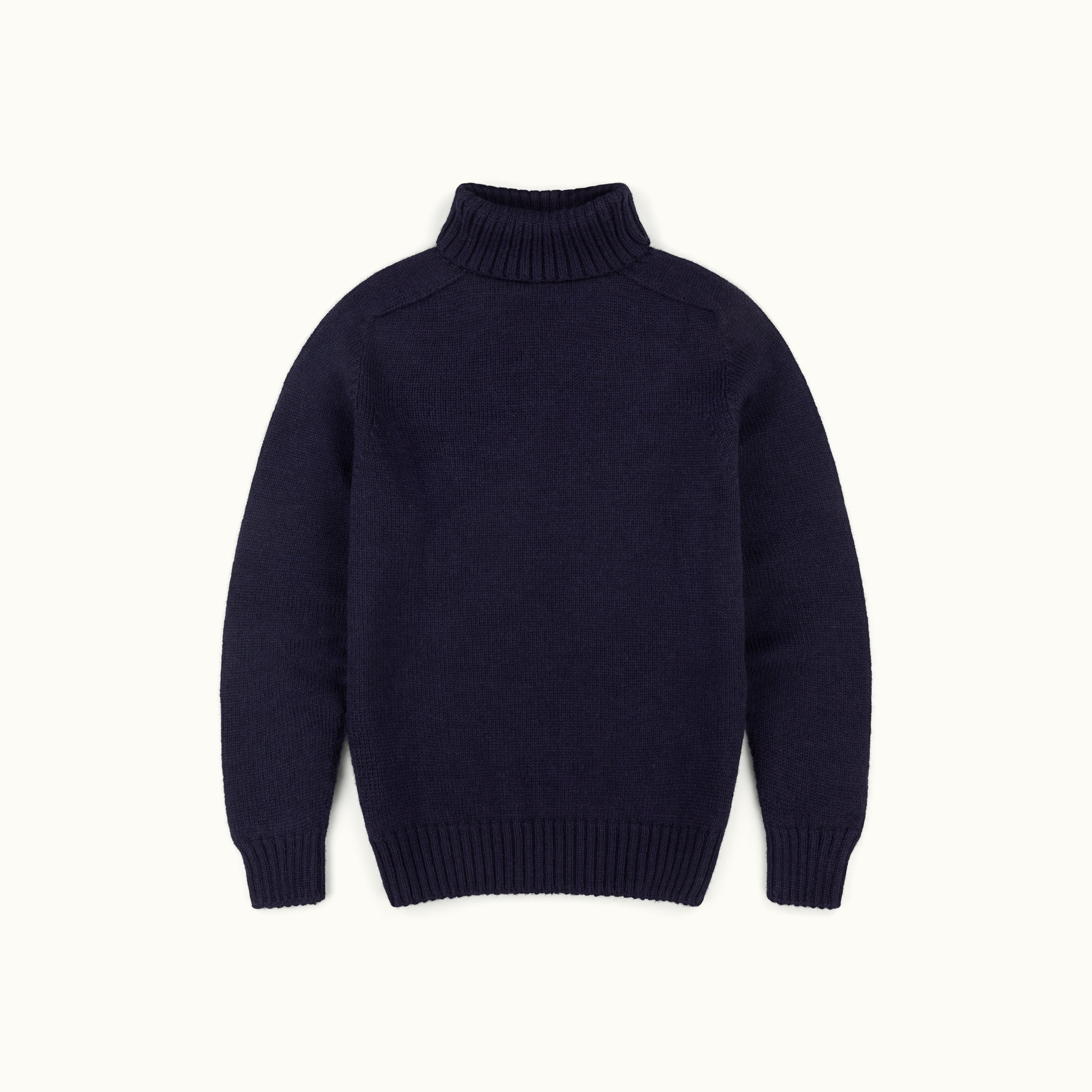 Navy Merino Submariner Jumper