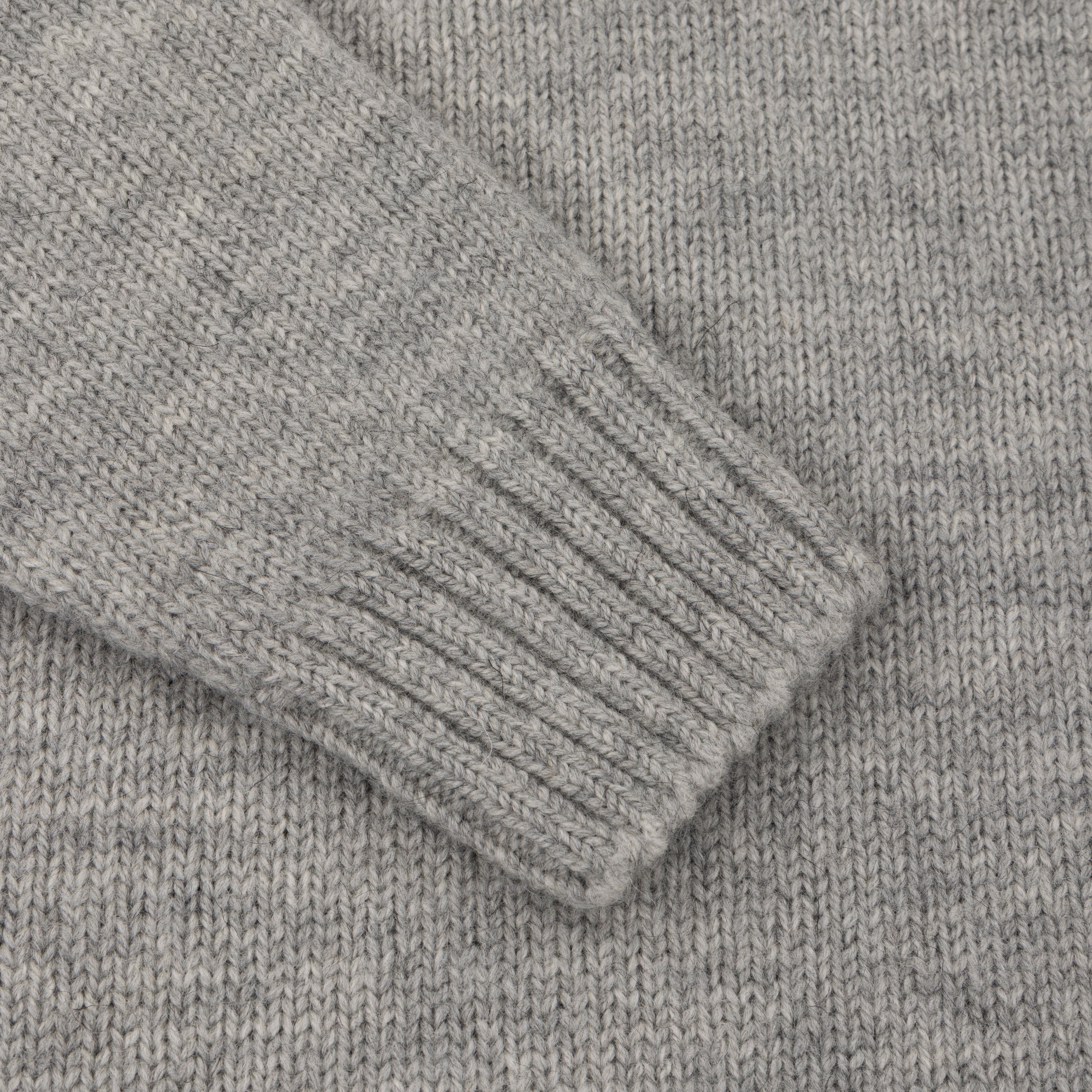 Grey Merino Submariner Jumper