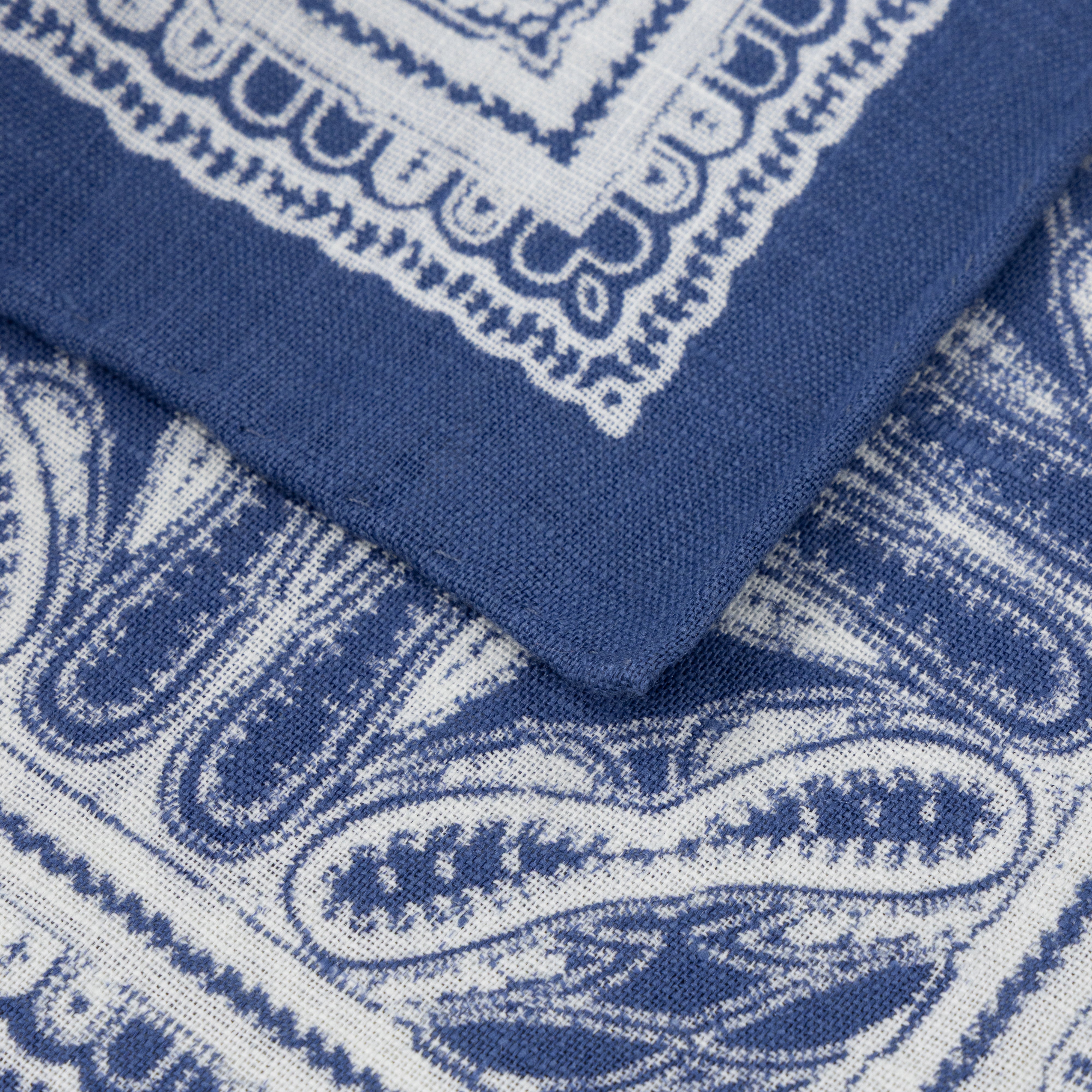 RAF Blue Paisley Linen Neckerchief