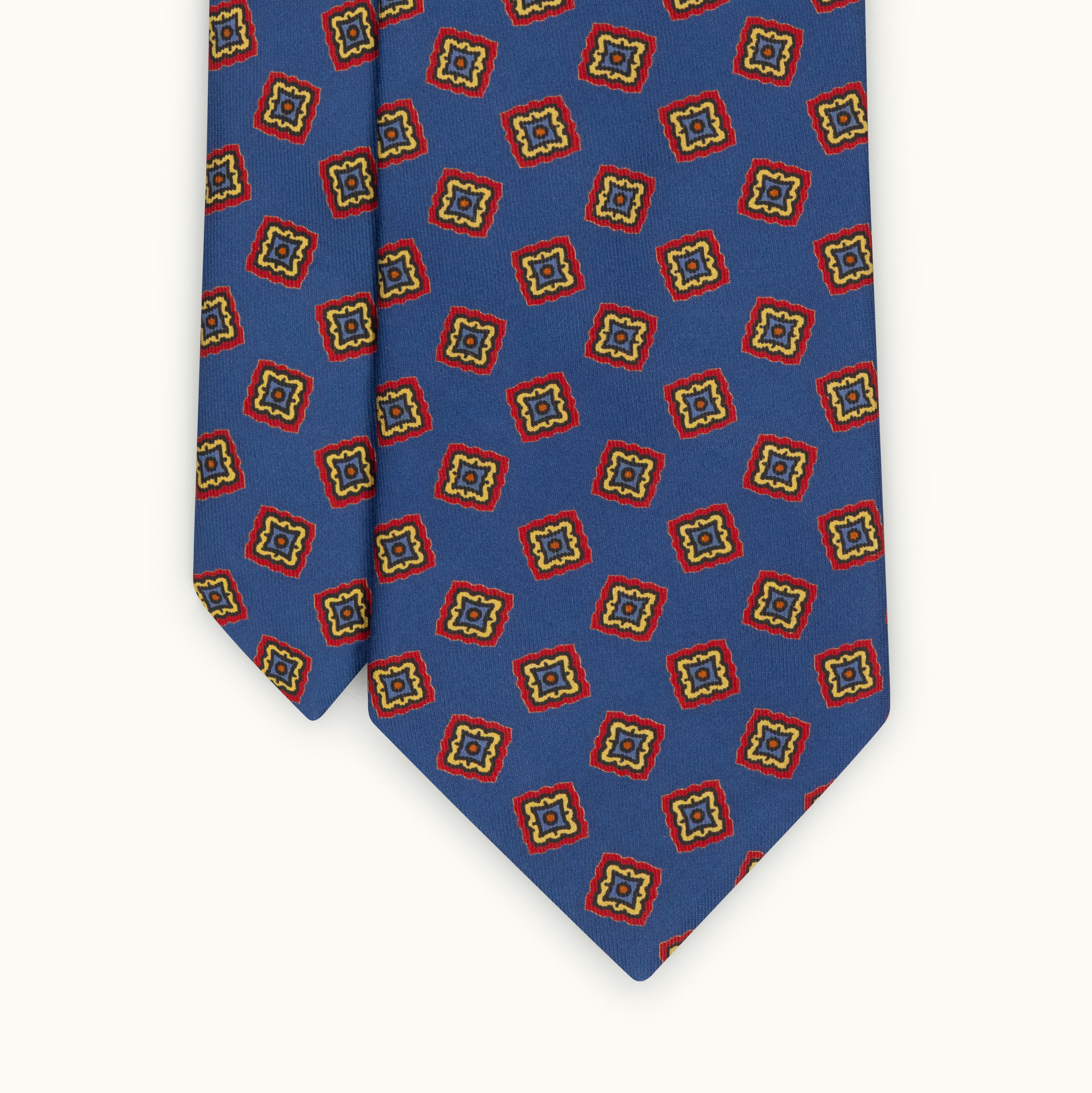RAF Blue Madder Tumbling Squares Silk Tie