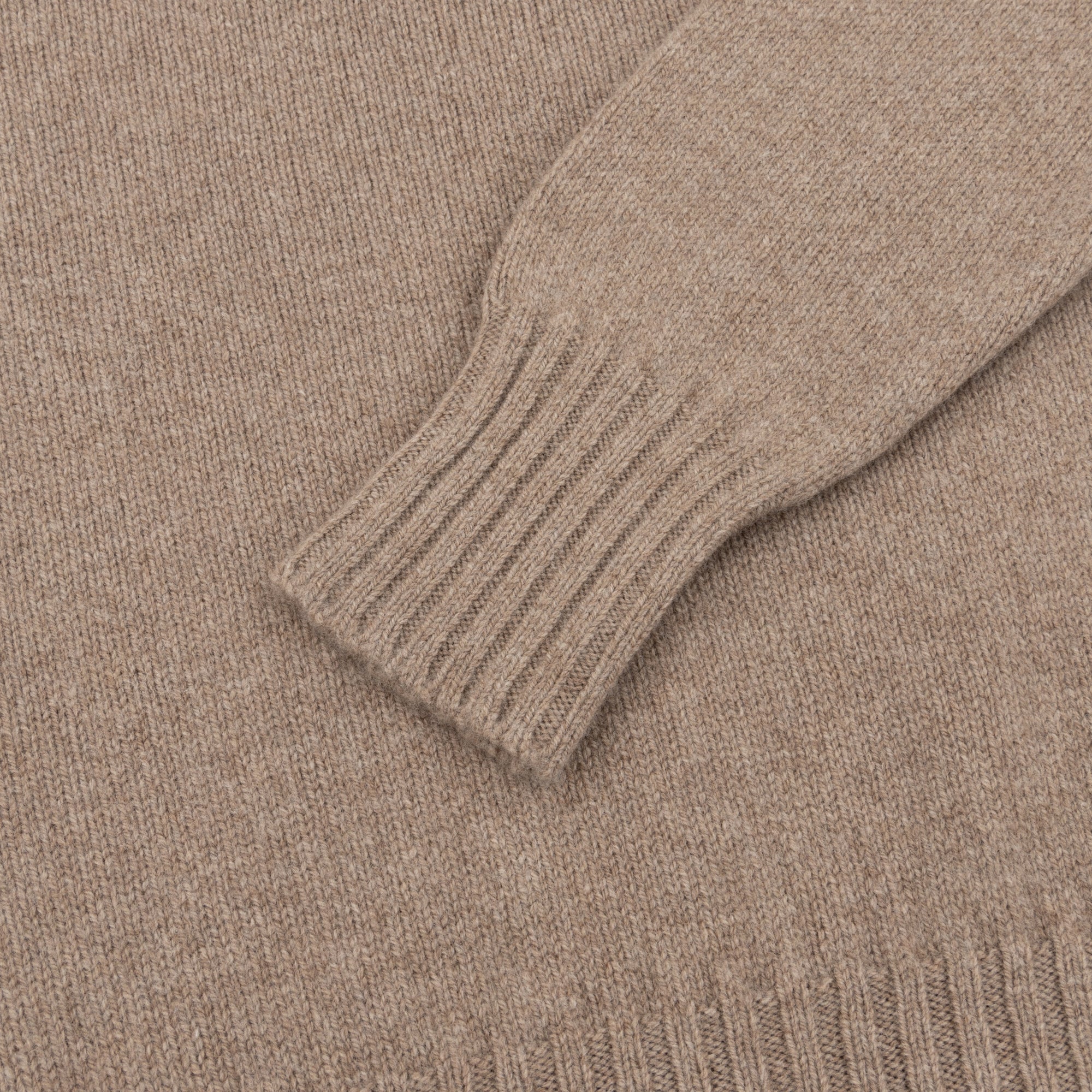 Natural Vintage 3-Ply Saddle Shoulder Crew Neck