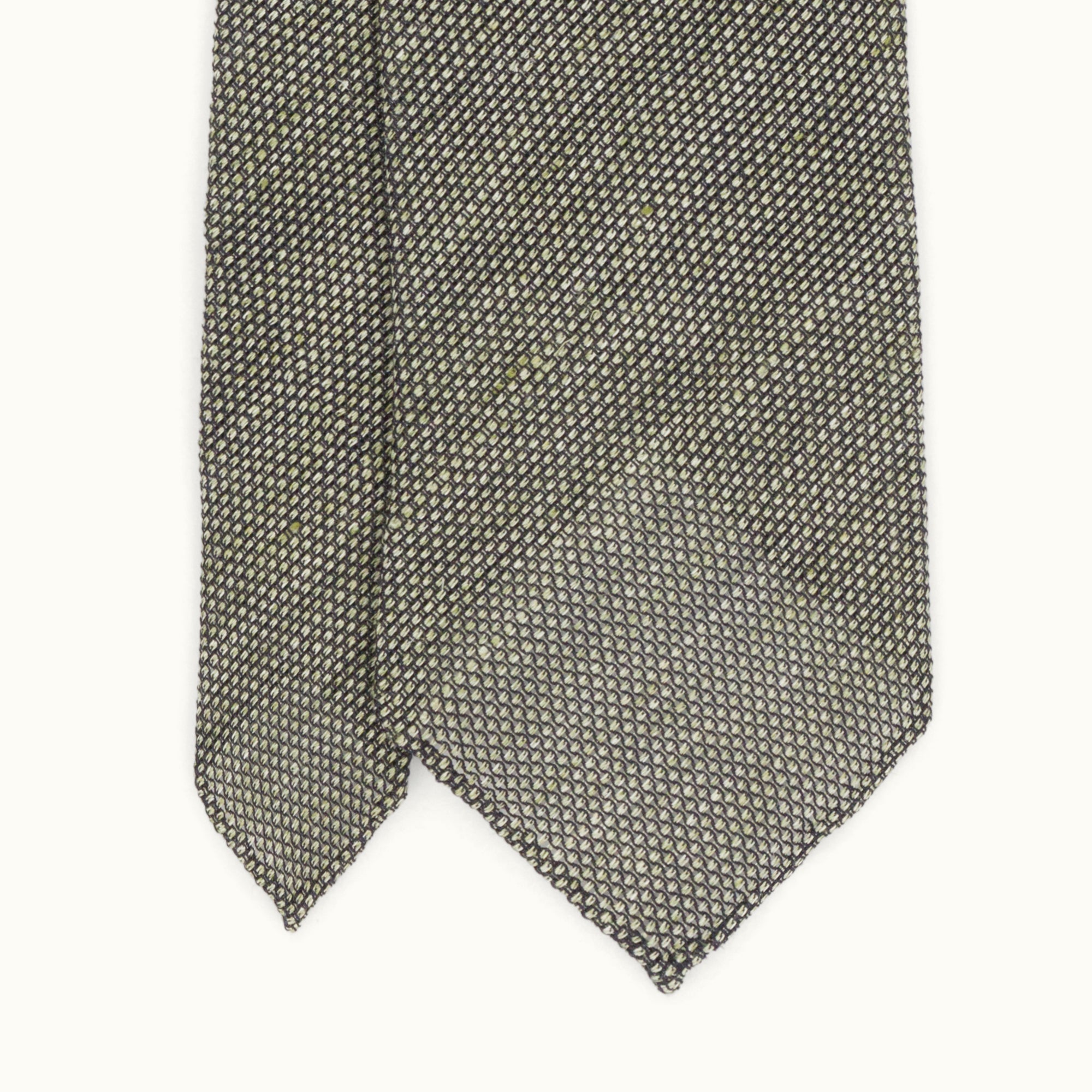 Sage Silk Linen Grenadine Tie