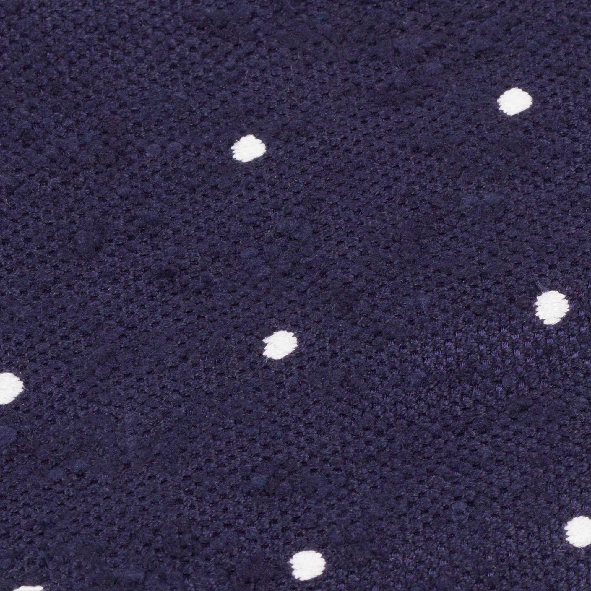 Navy Blue Spot Shantung Silk Tie