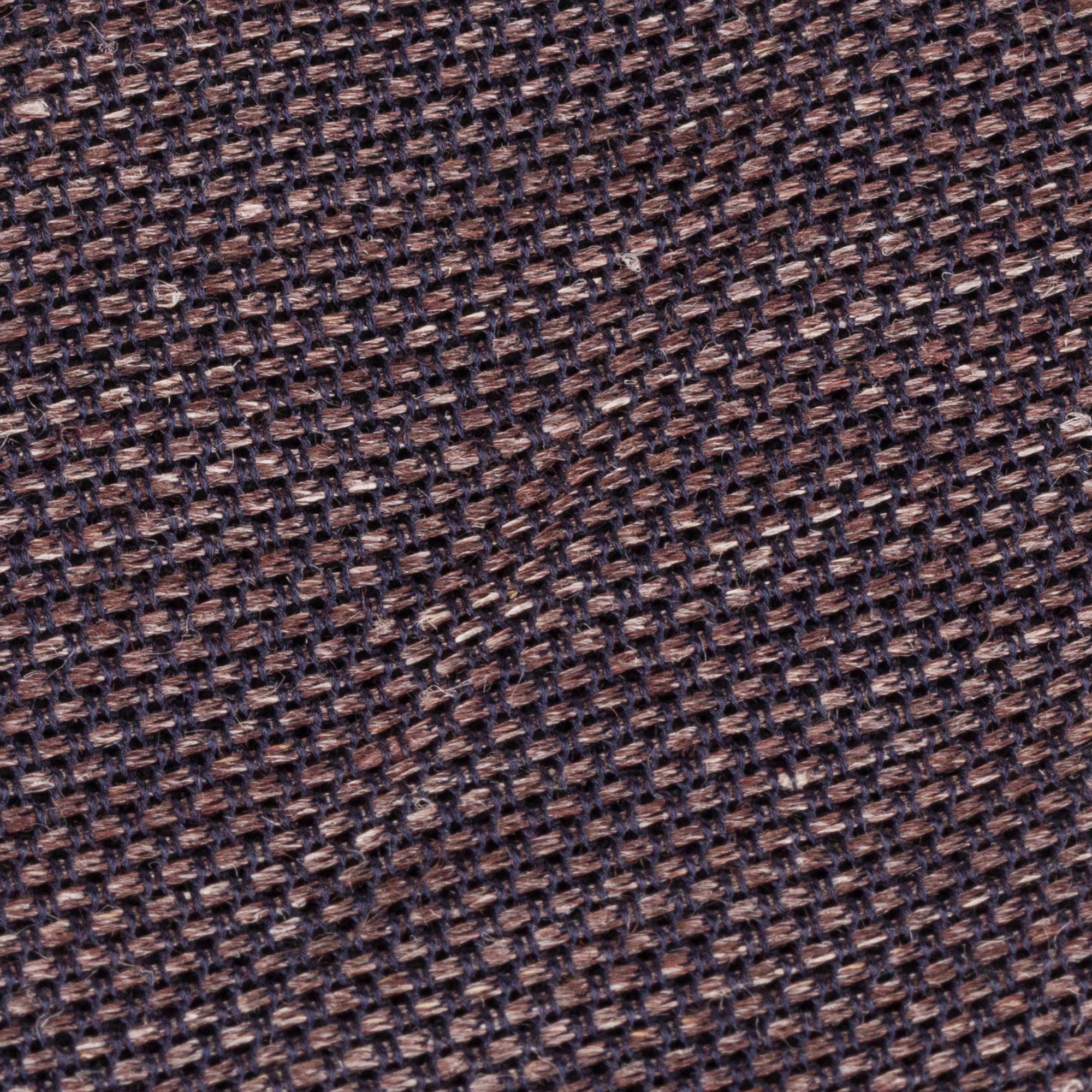 Brown Silk Linen Grenadine Tie