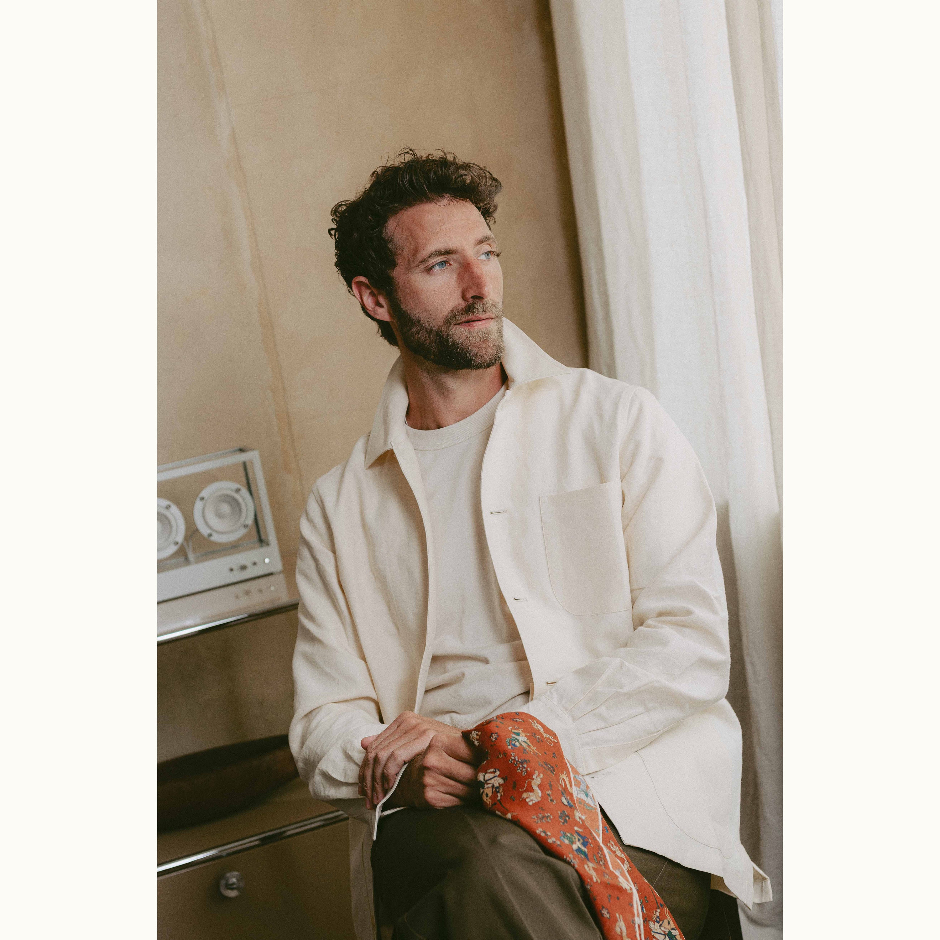 Vintage French Linen Chore Jacket Type 1
