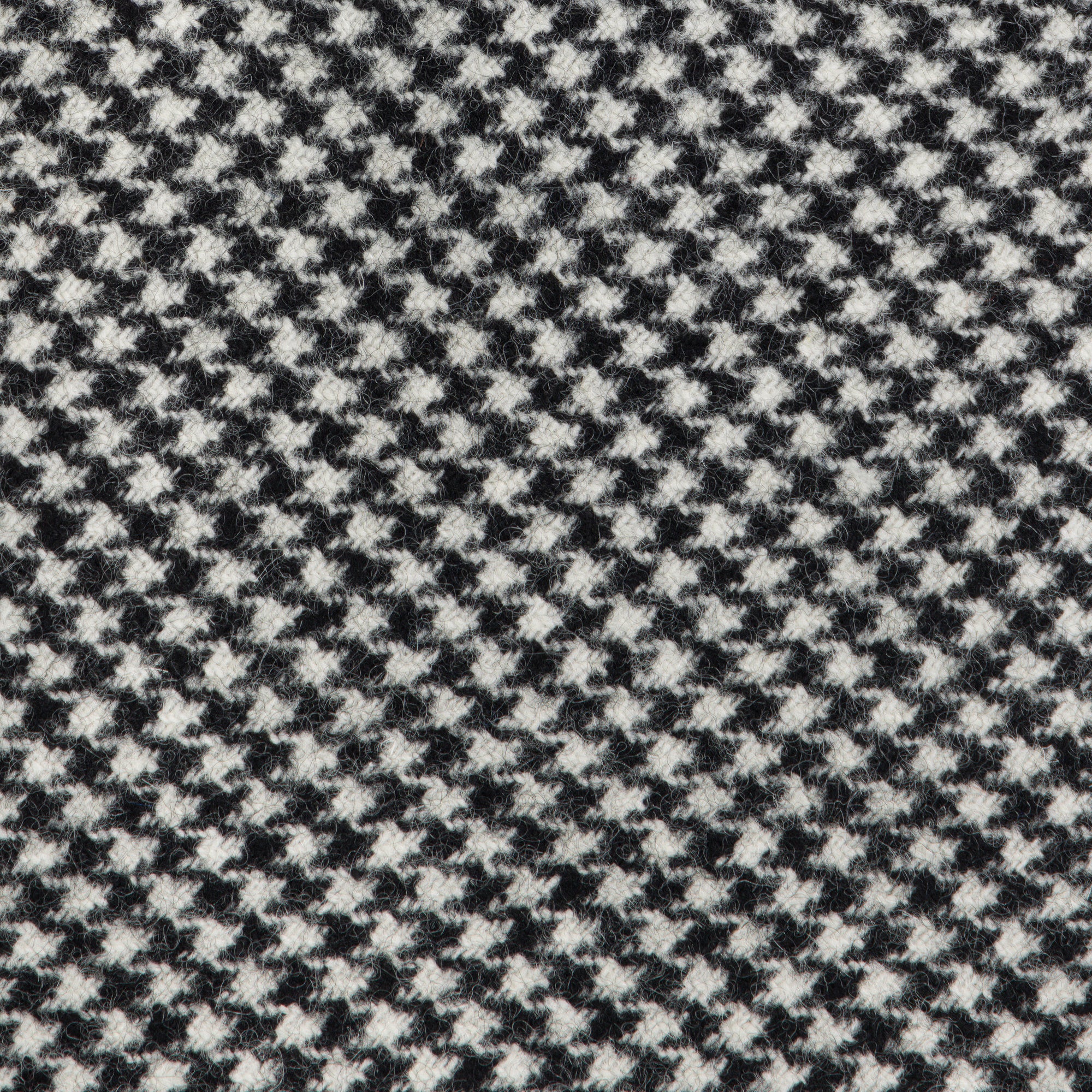 Black & White Houndstooth Wool-Cashmere Tie