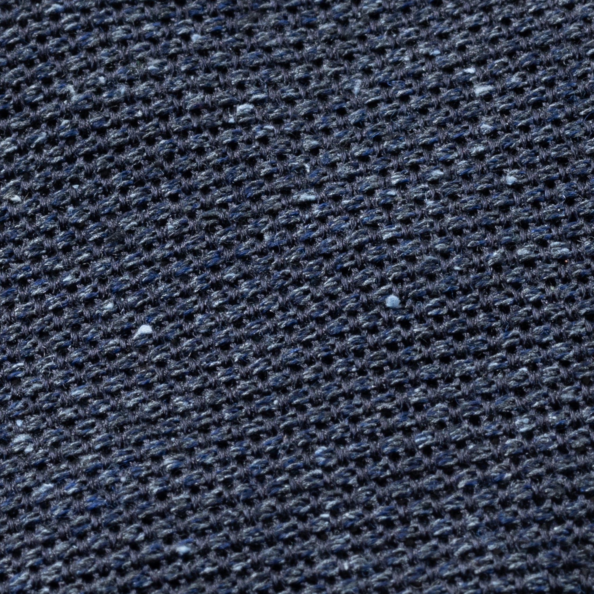 Navy Melange Wool-Silk Grenadine Tie