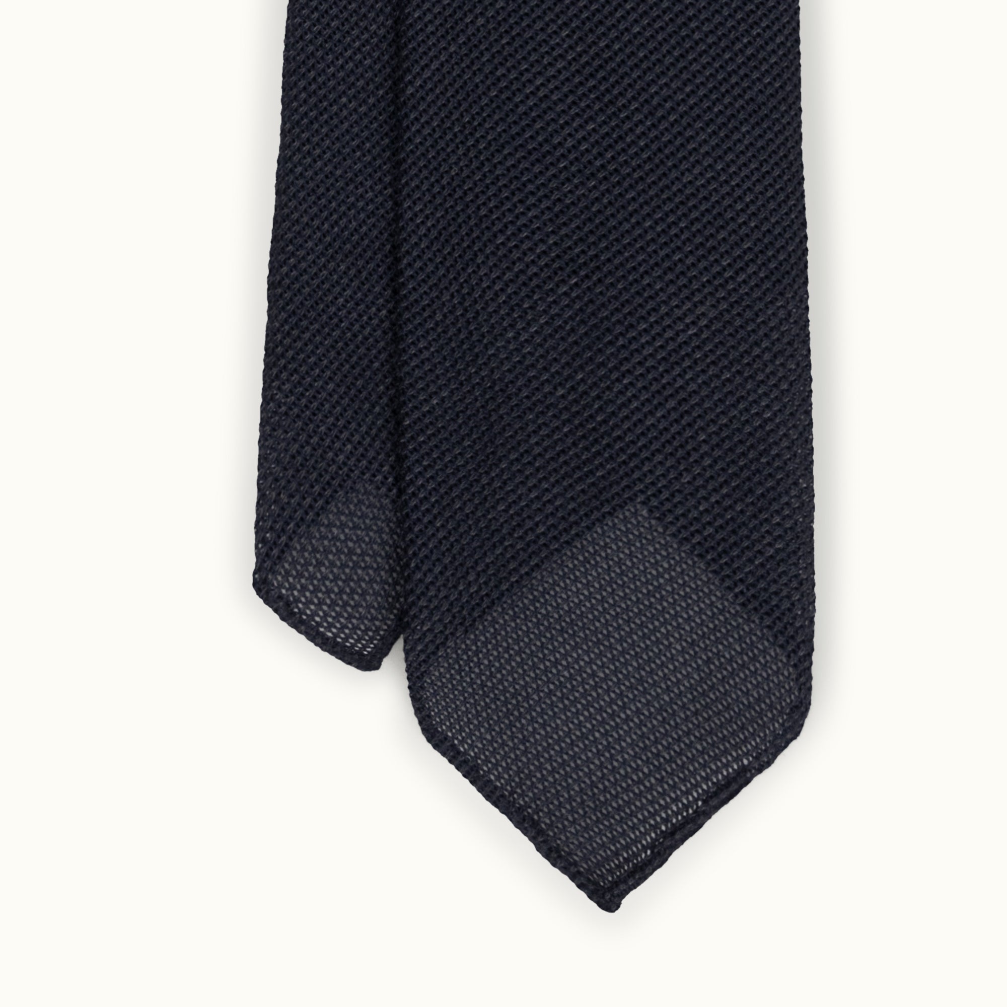 Charcoal Wool-Silk-Cashmere Grenadine Tie