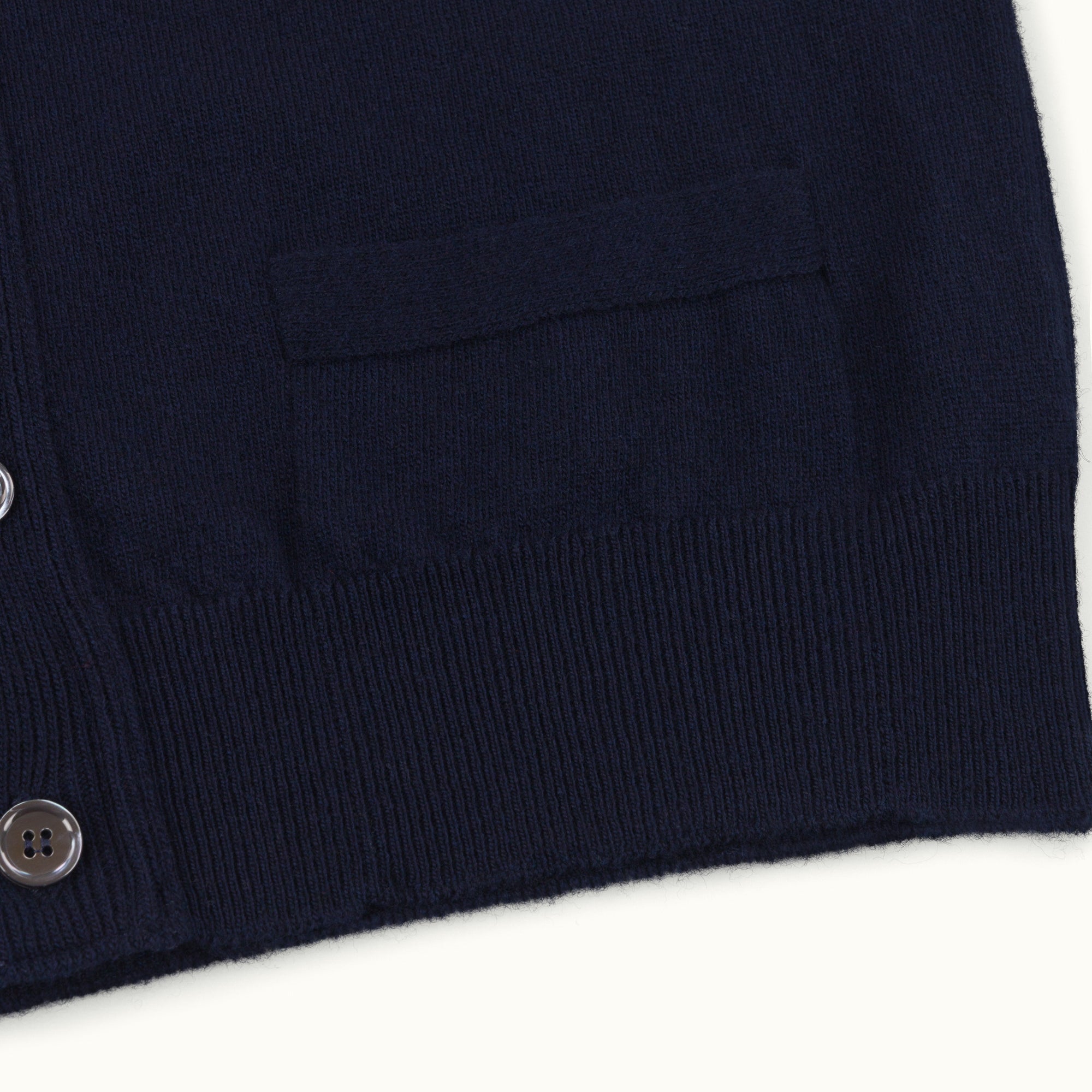 Navy Geelong Sleeveless Cardigan