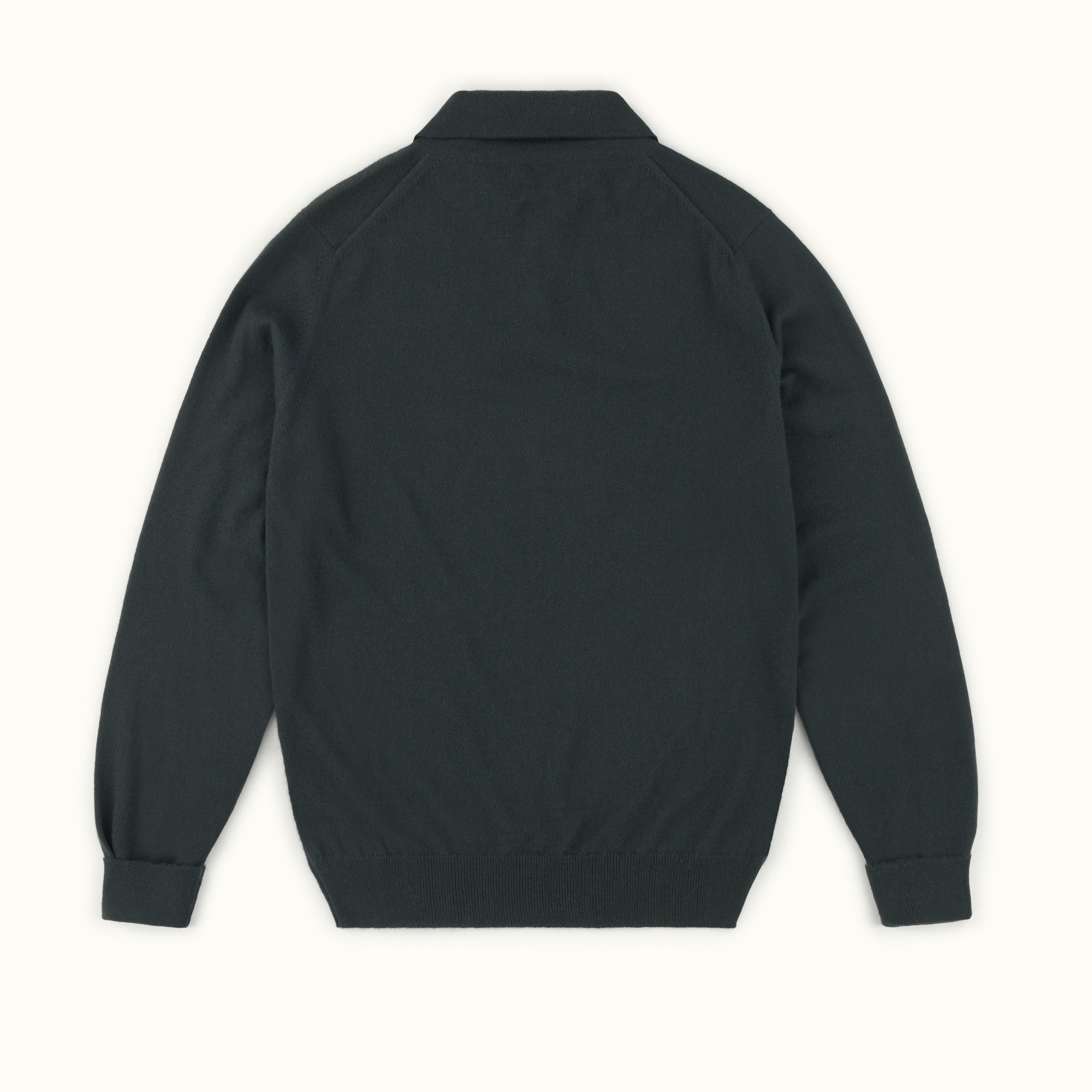 Dark Green Cashmere Knitted Polo