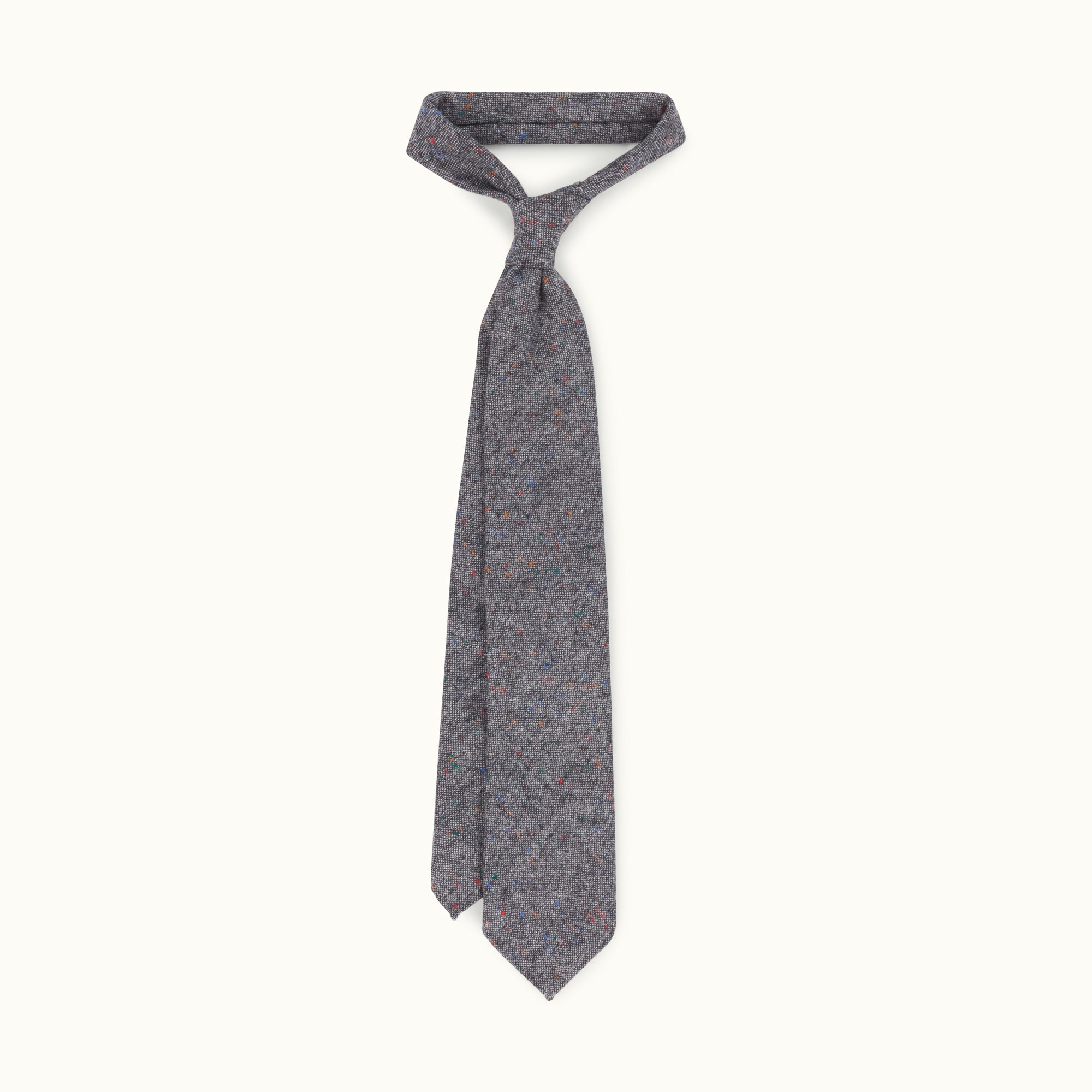 Grey Donegal Wool Tie