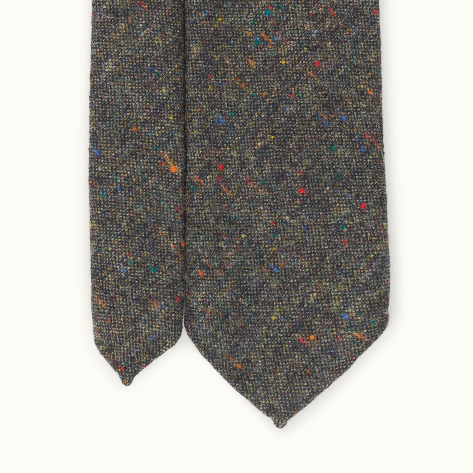 Green Donegal Wool Tie