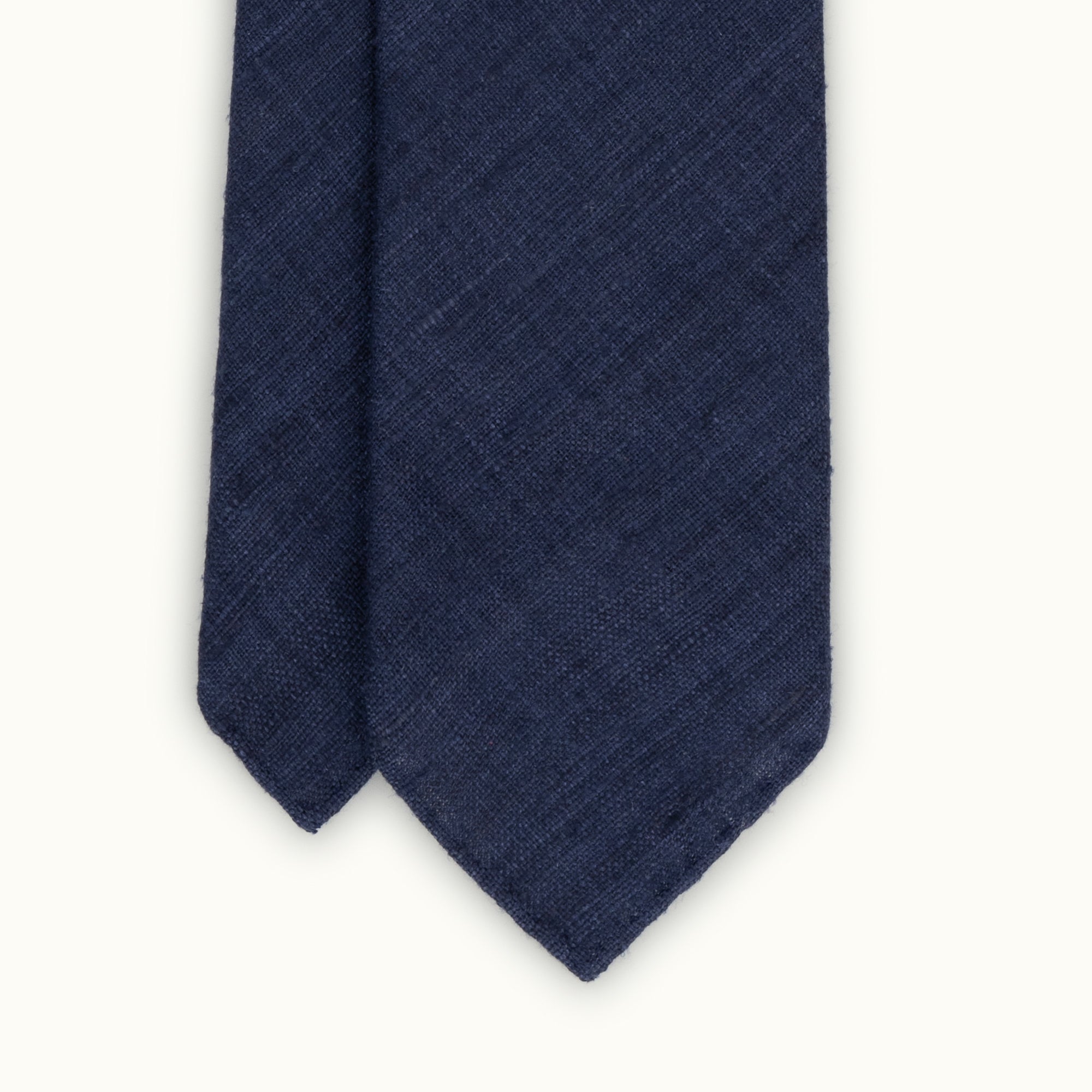 Navy Tussah Silk Tie