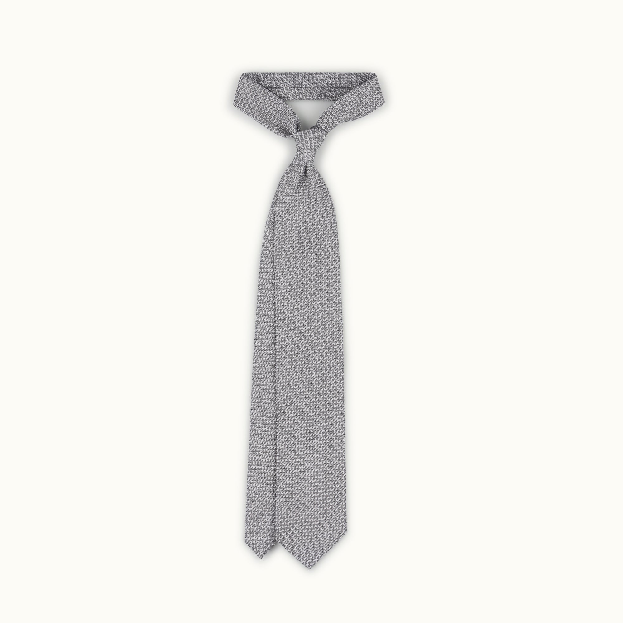 Light Grey Grenadine Tie