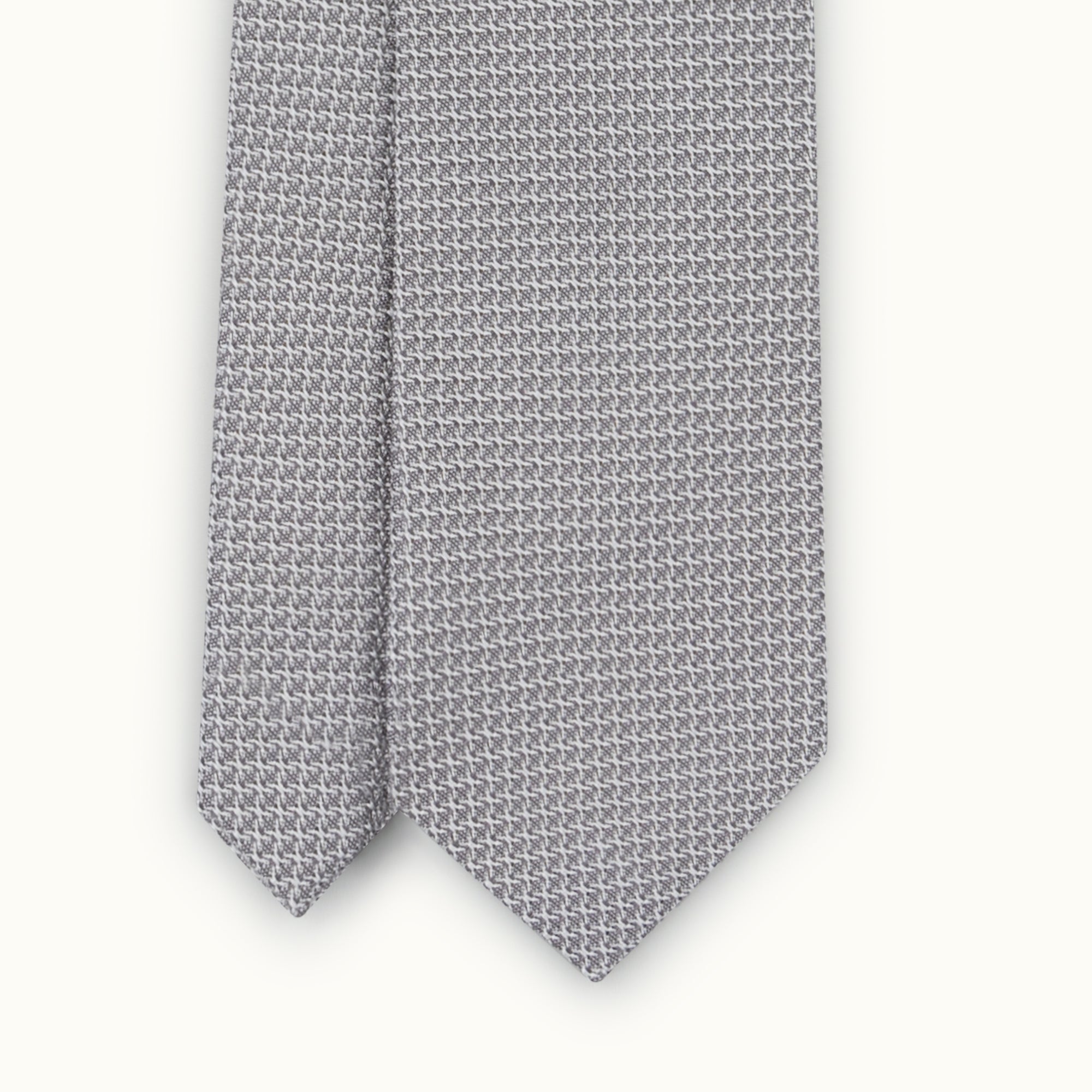 Light Grey Grenadine Tie