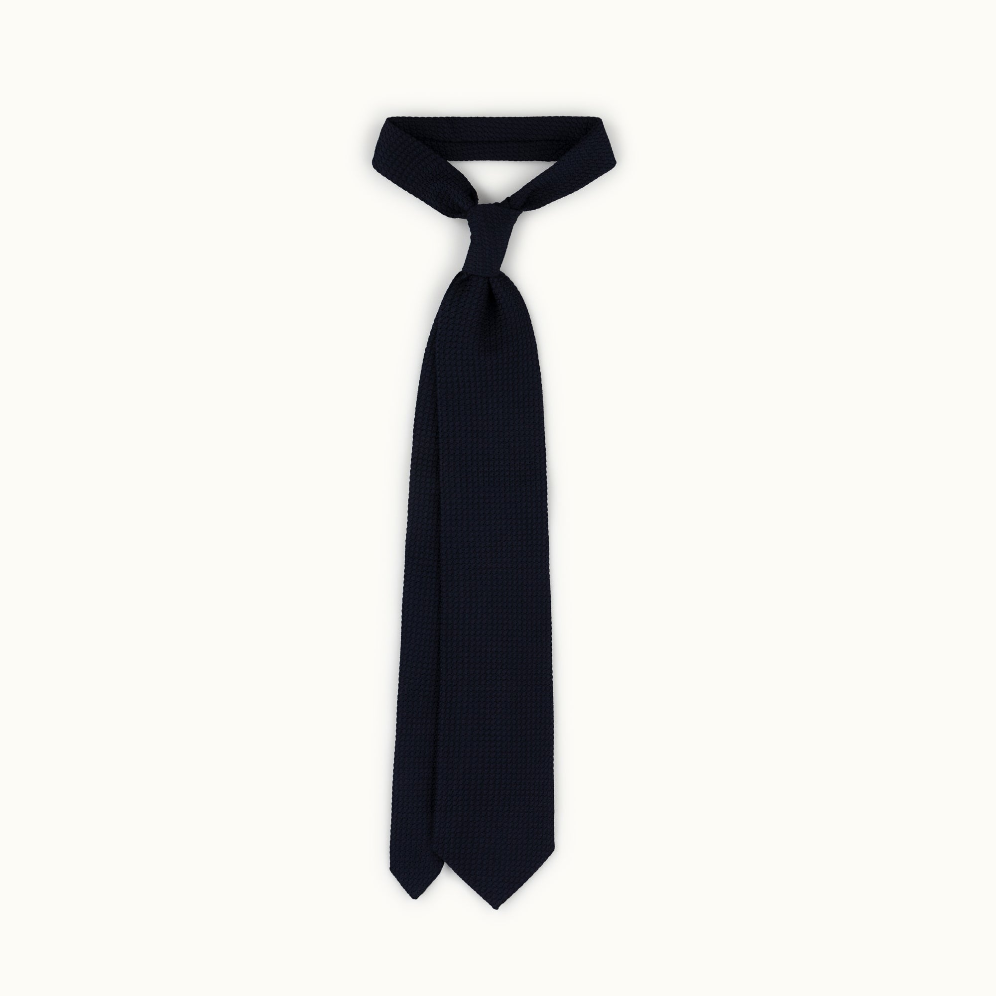 Dark Navy Blue Grenadine Tie