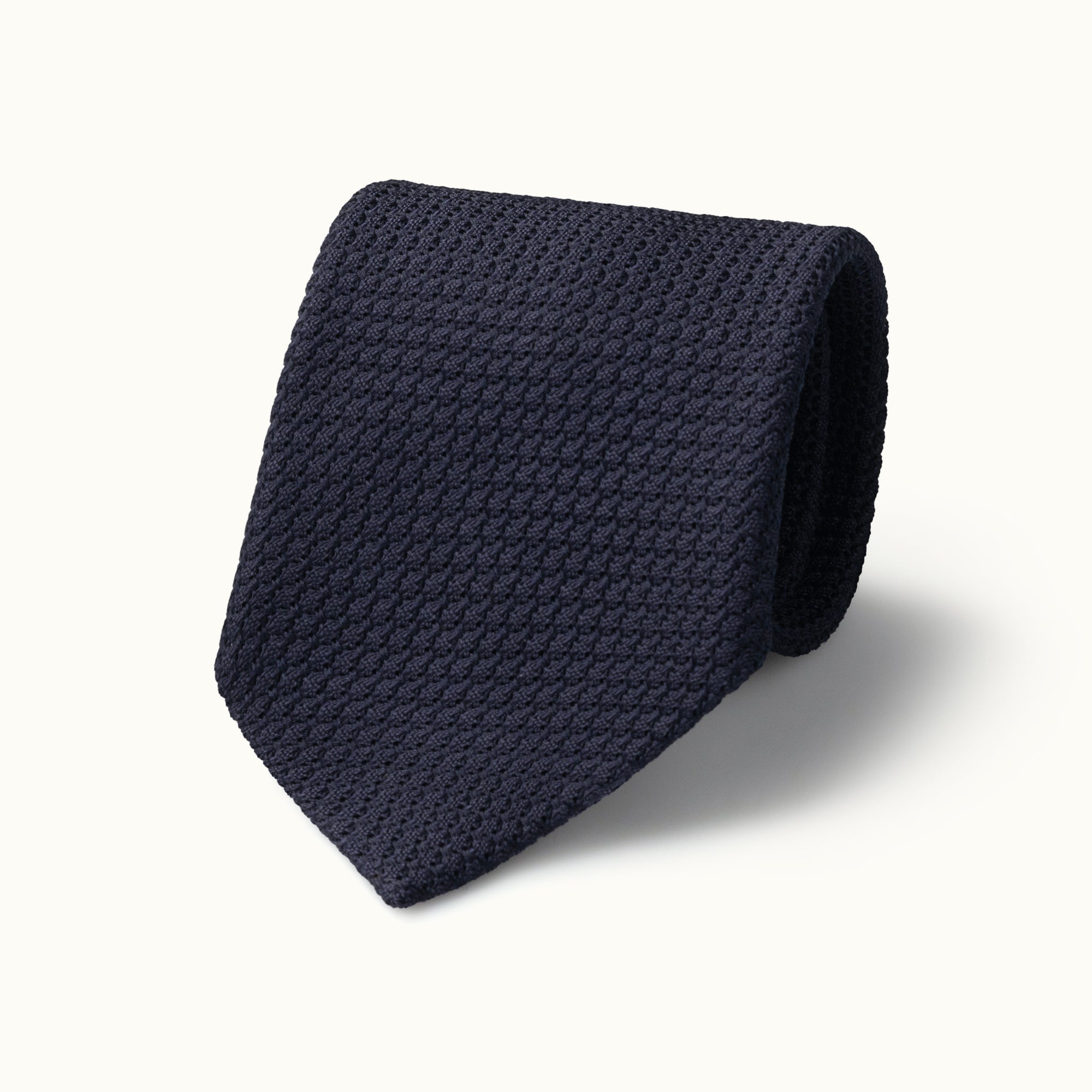 Dark Navy Blue Grenadine Tie