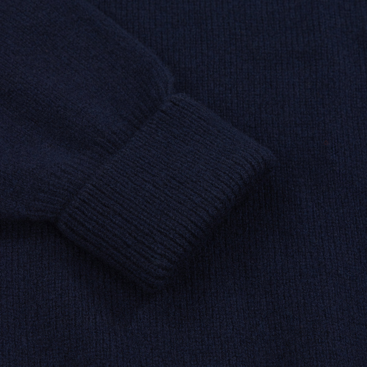 Navy Geelong Two-Ply Crew Neck Jumper