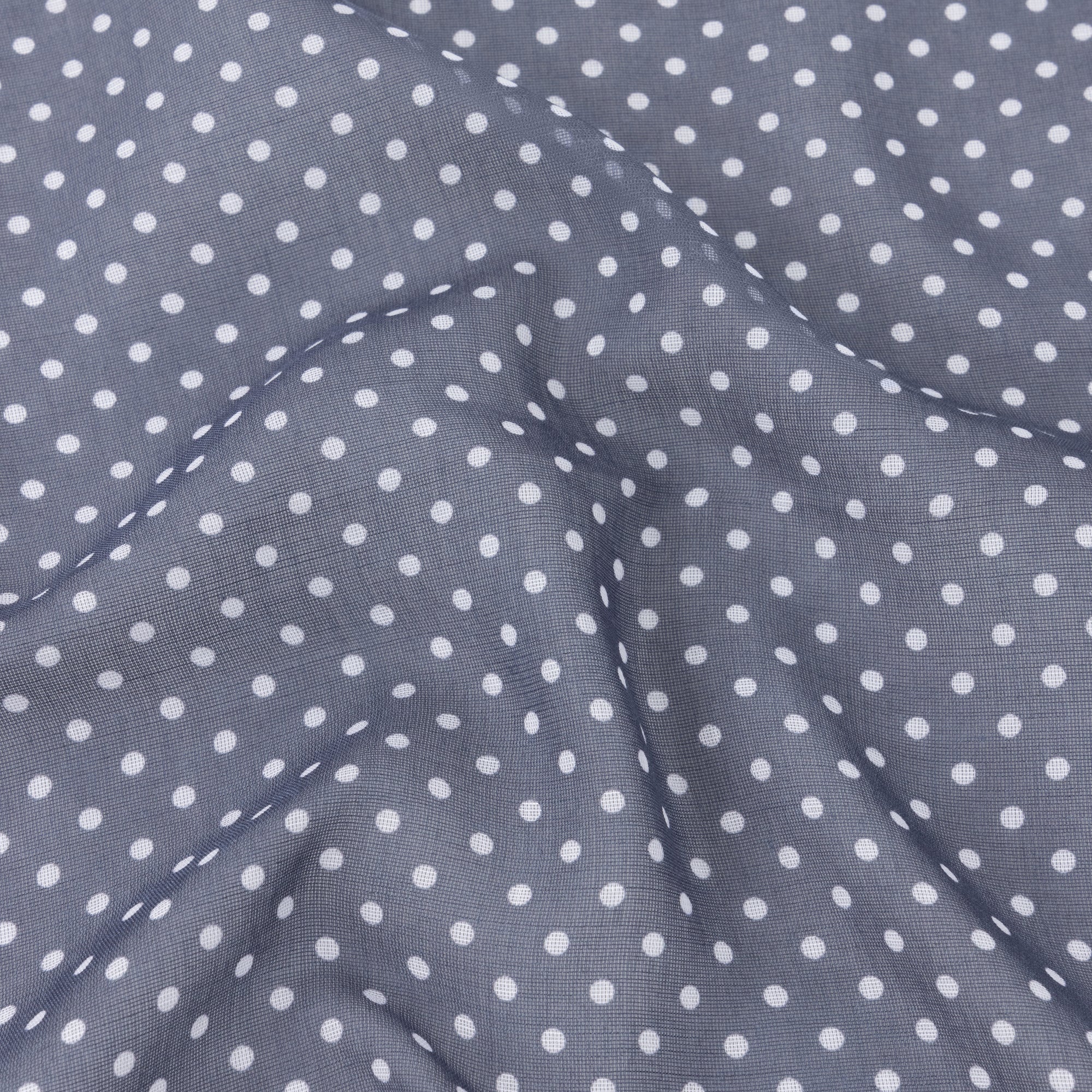 Featherweight Navy Blue Spotted Neckerchief