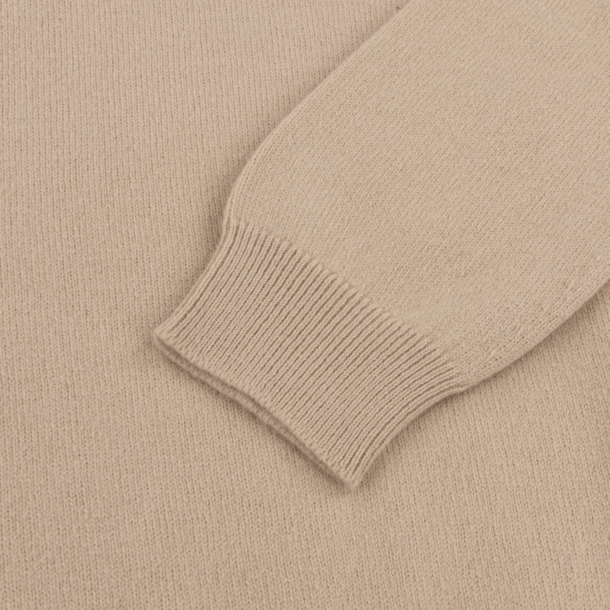 Sand Merino-Angora V-Neck Jumper