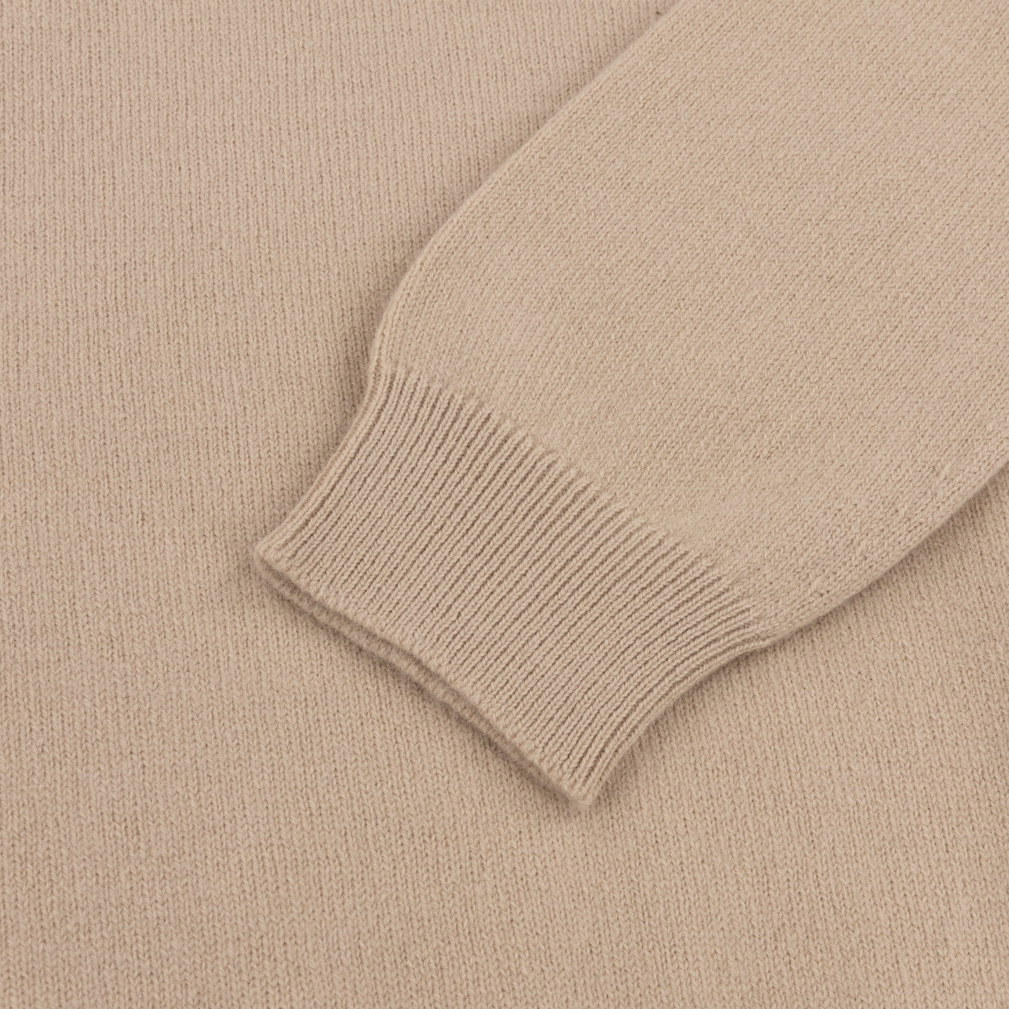 Sand Merino-Angora V-Neck Jumper