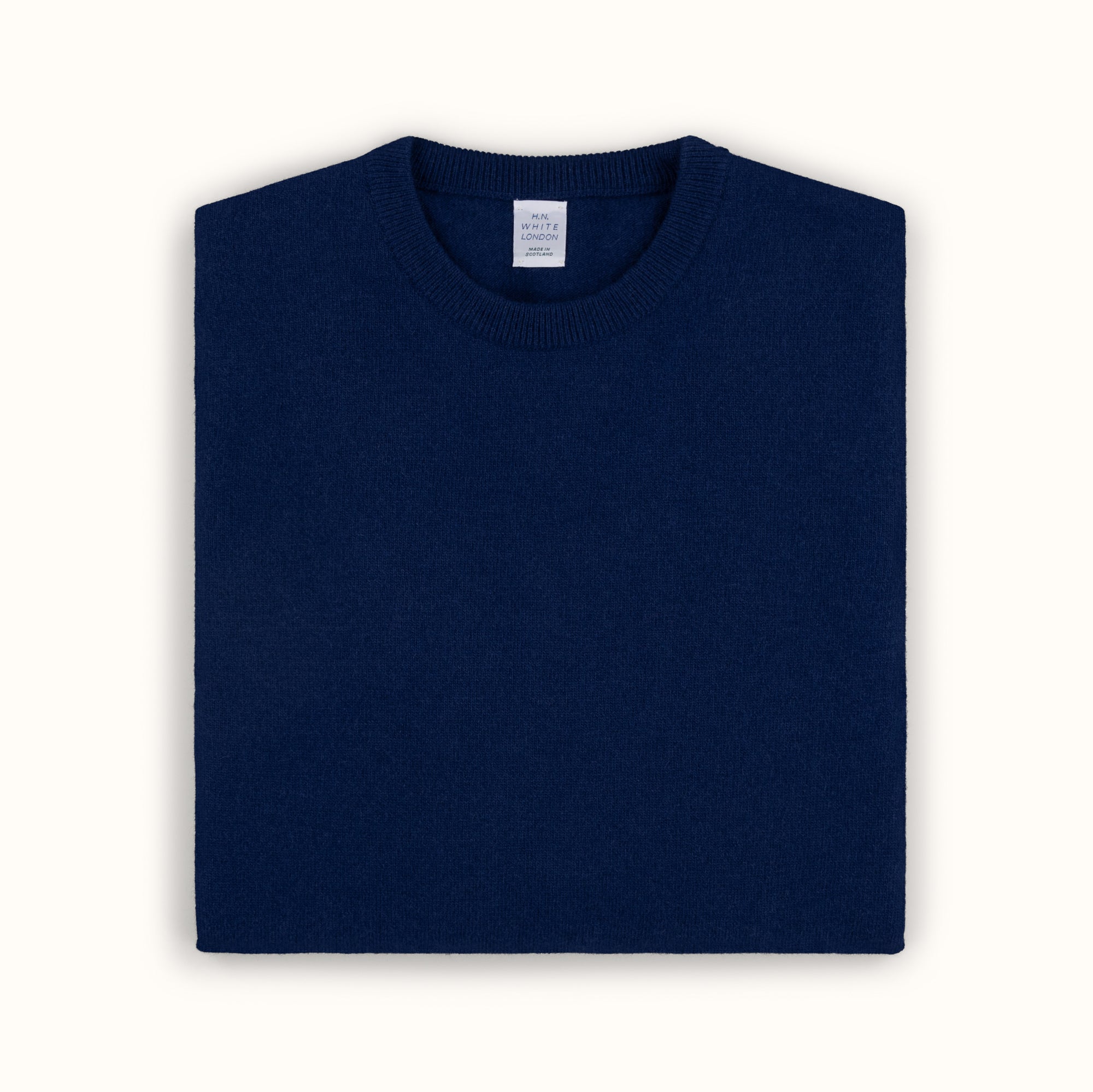 Blueberry Merino-Angora Crew Neck Jumper