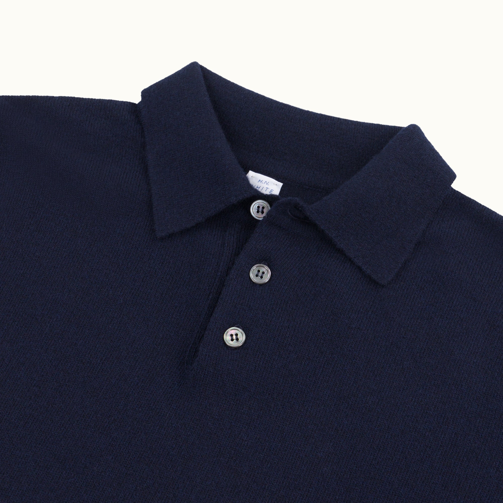 Navy Blue Geelong Knitted Polo