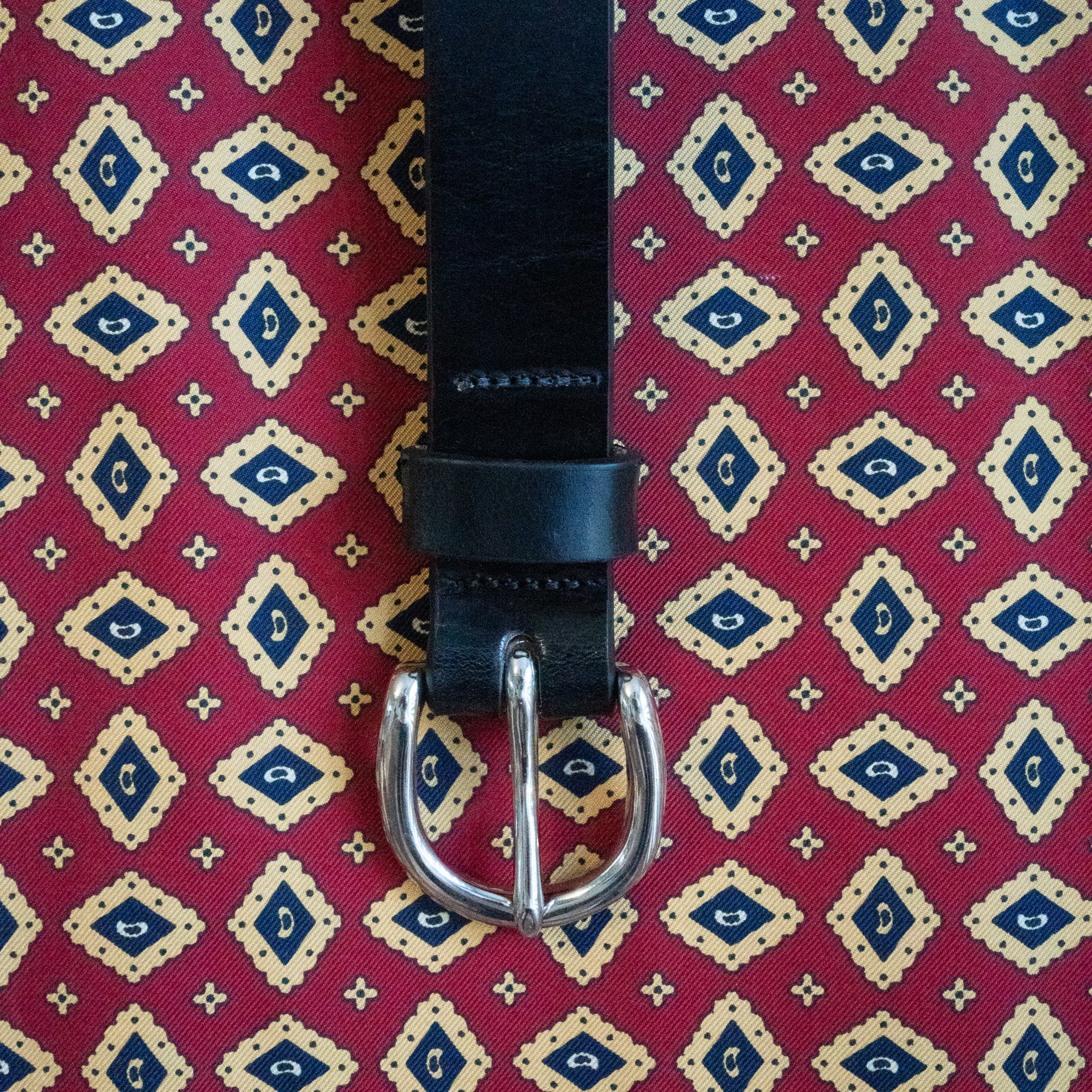 Black Bridle Leather 1" Belt