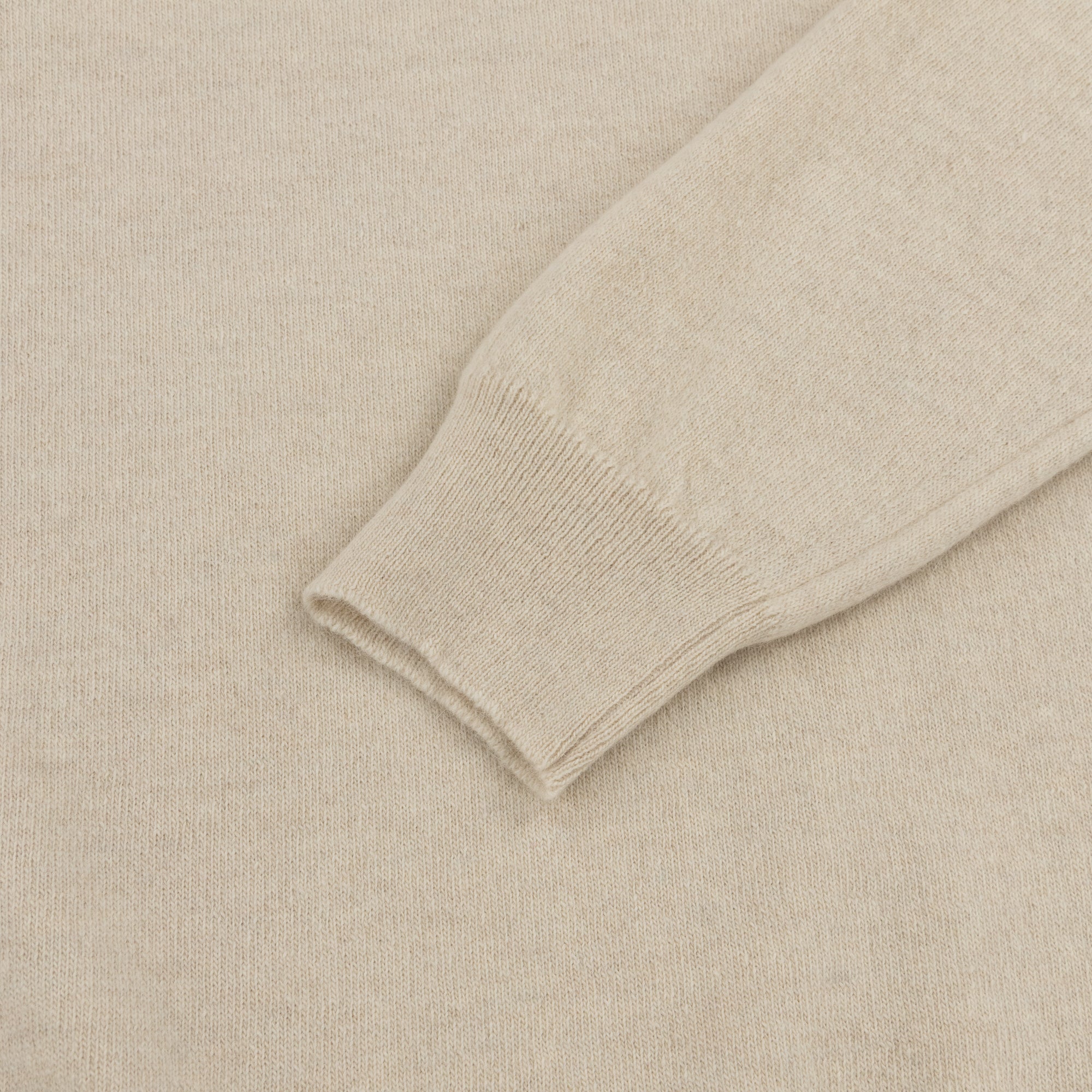 Ivory Merino-Angora Crew Neck Jumper