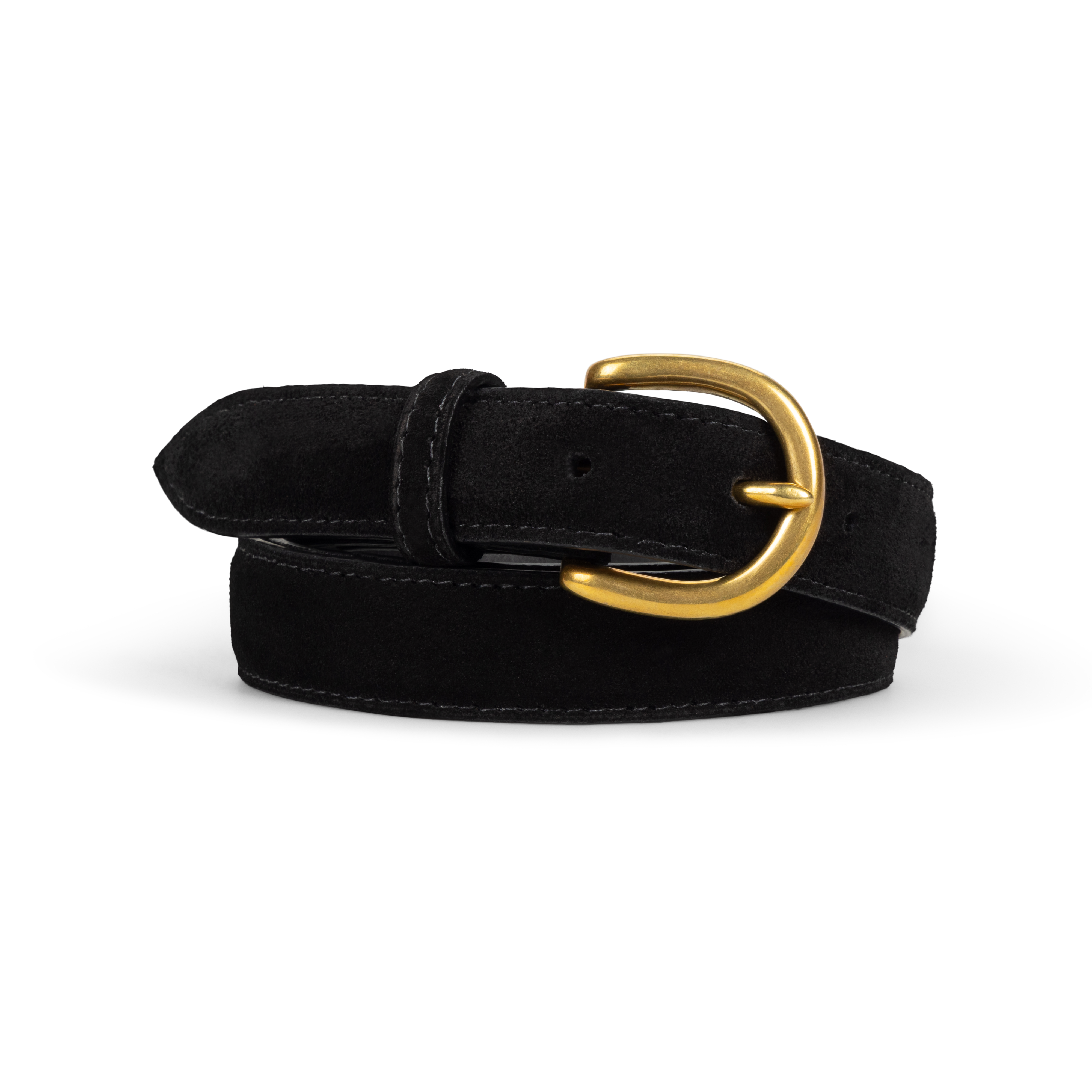 Black Suede 1" Belt