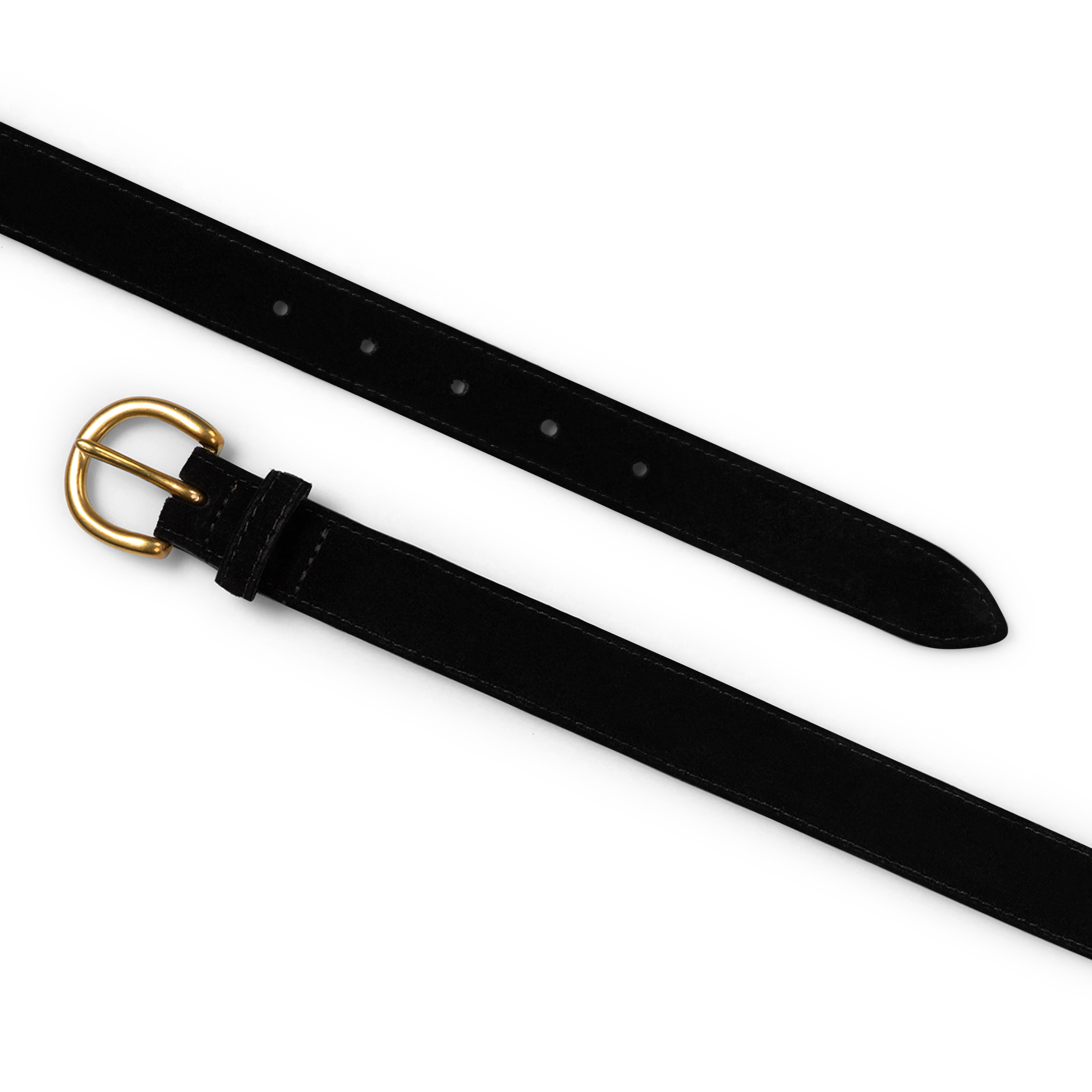 Black Suede 1" Belt