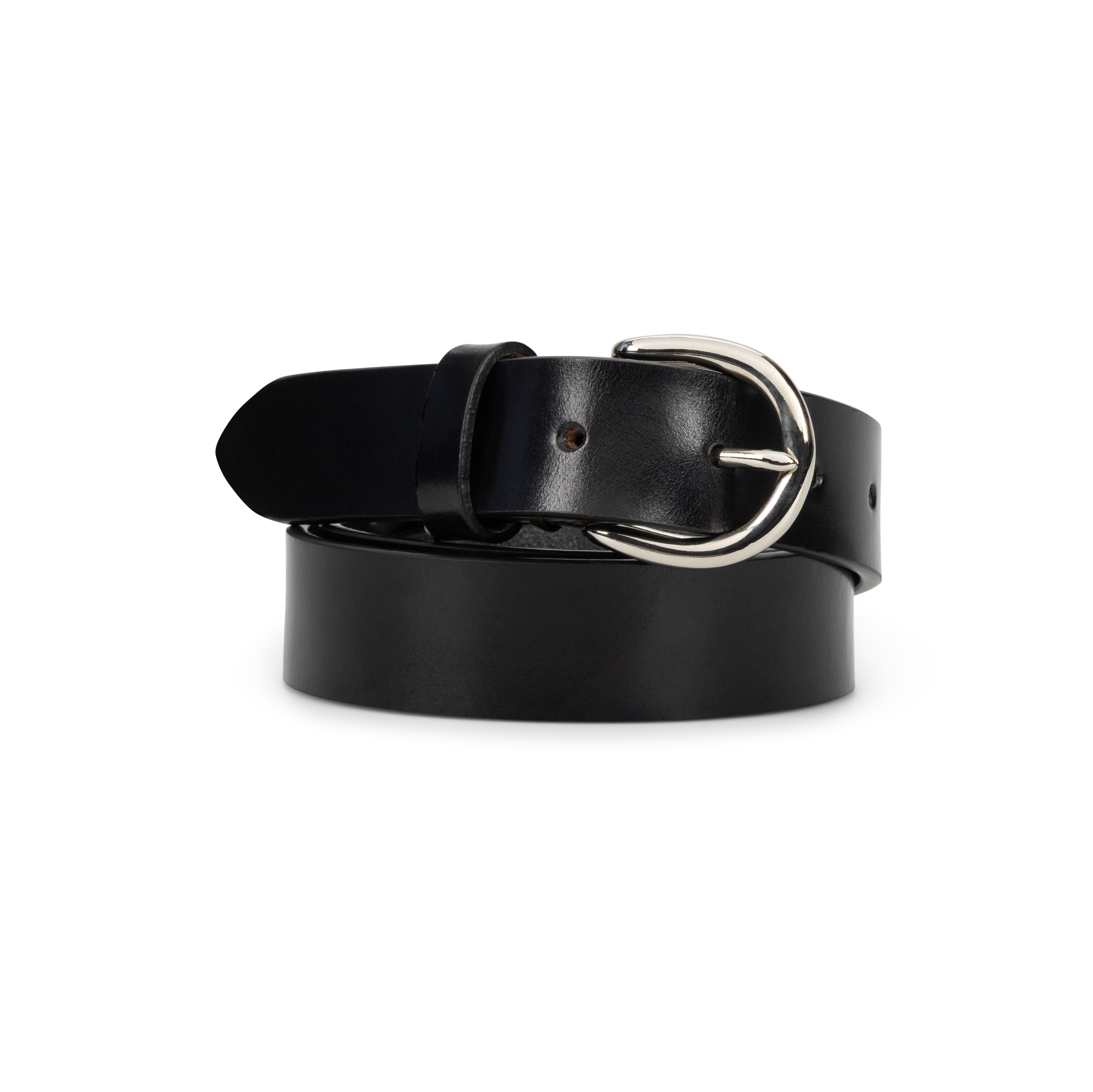 Black Bridle Leather 1" Belt