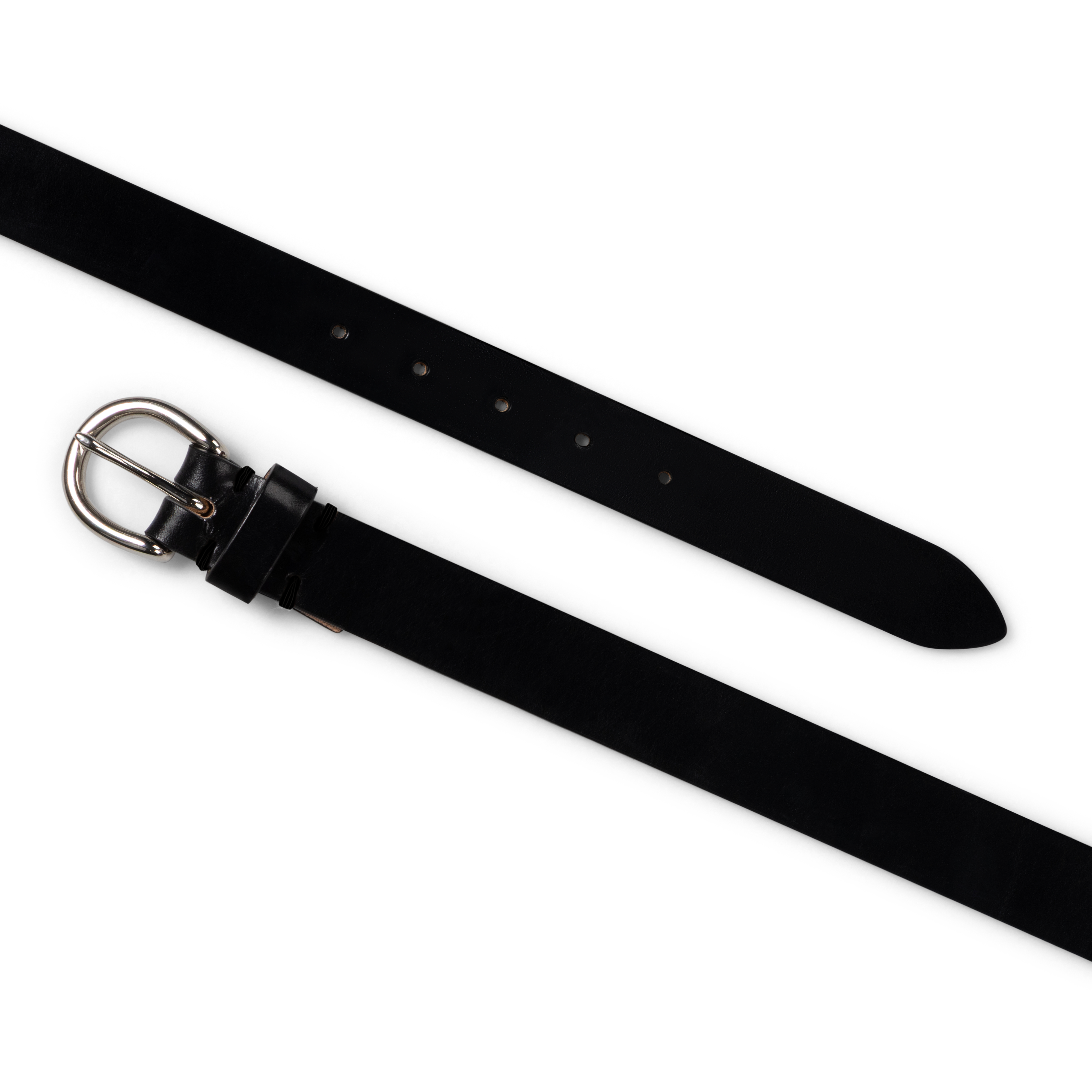 Black Bridle Leather 1" Belt
