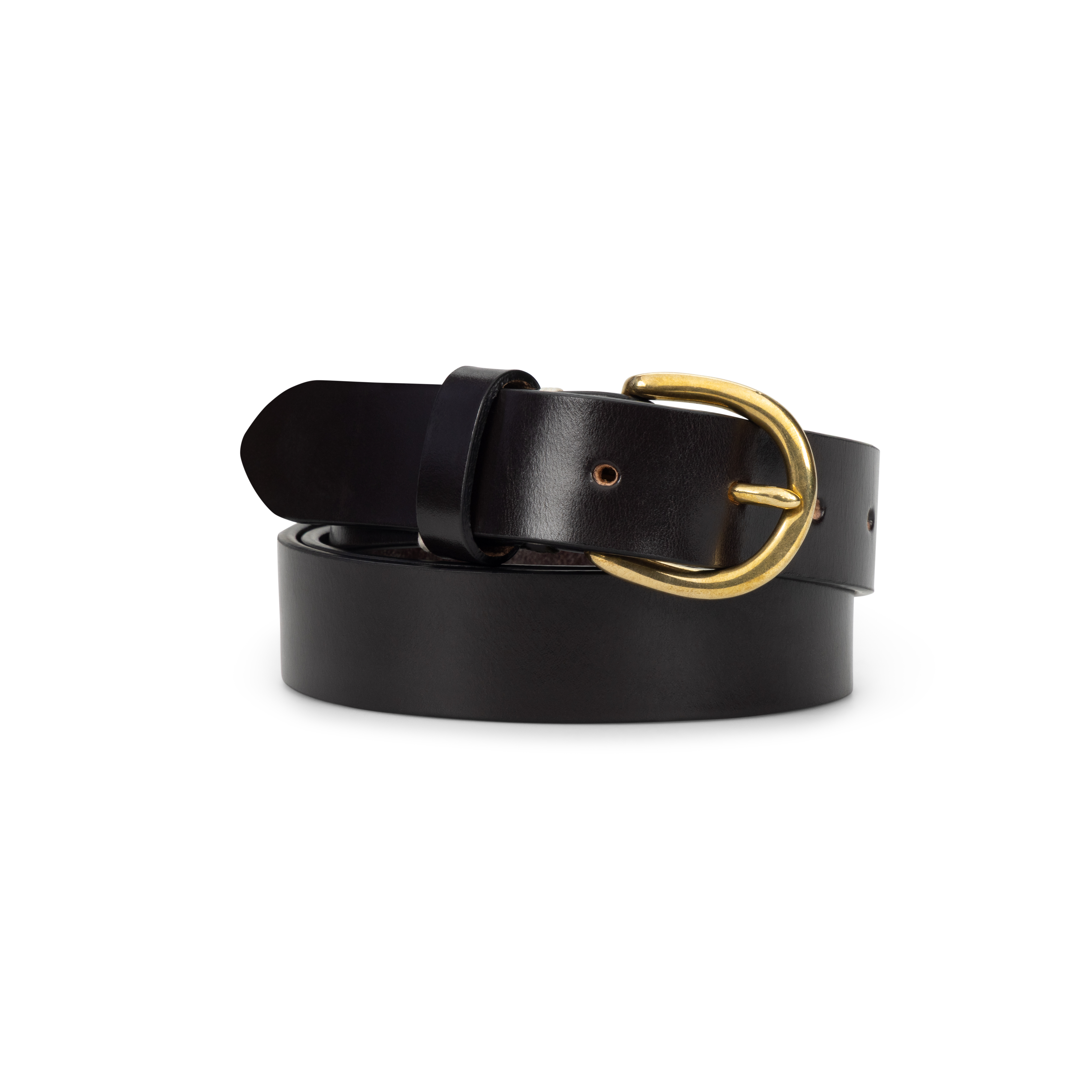 Dark Brown Bridle Leather 1" Belt