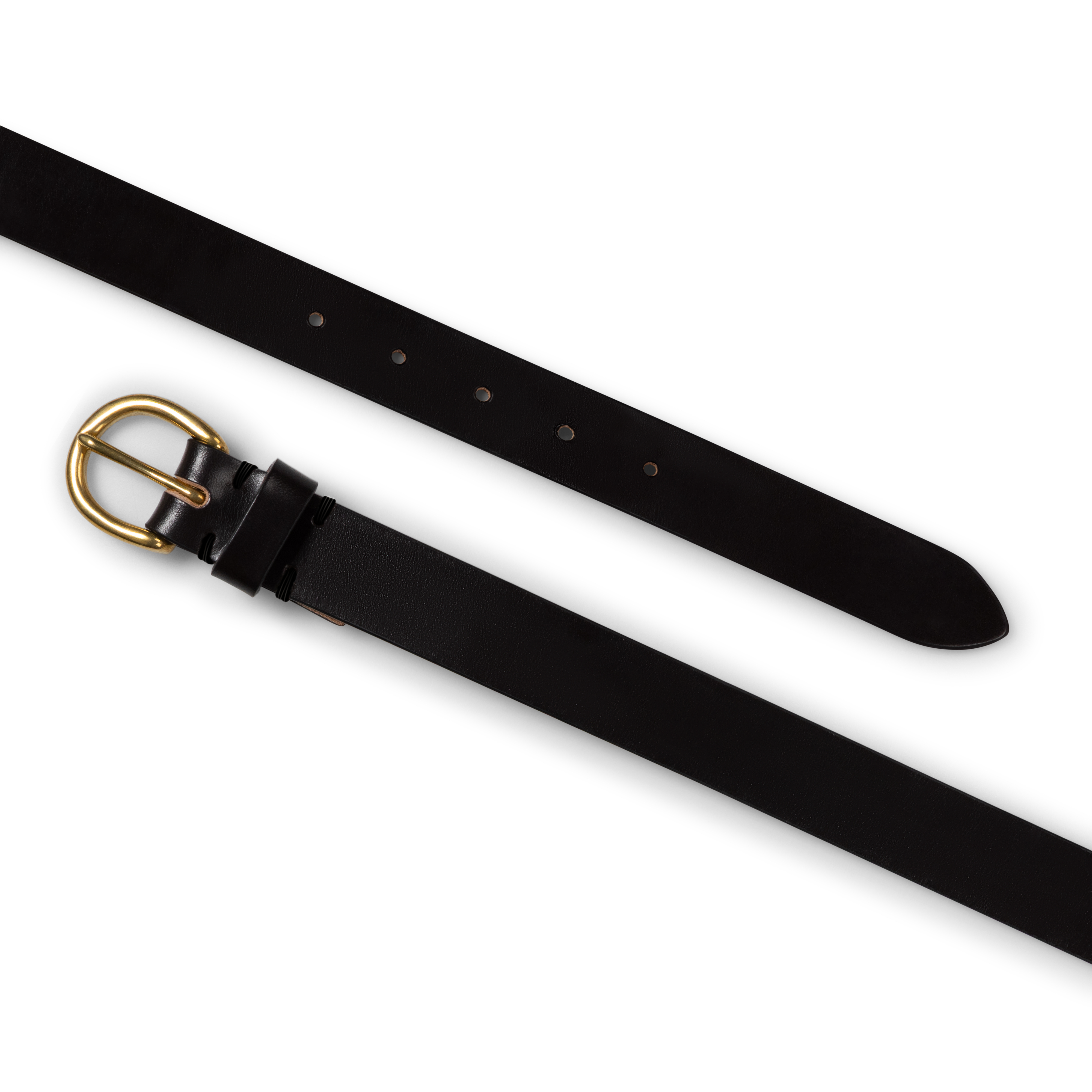Dark Brown Bridle Leather 1" Belt