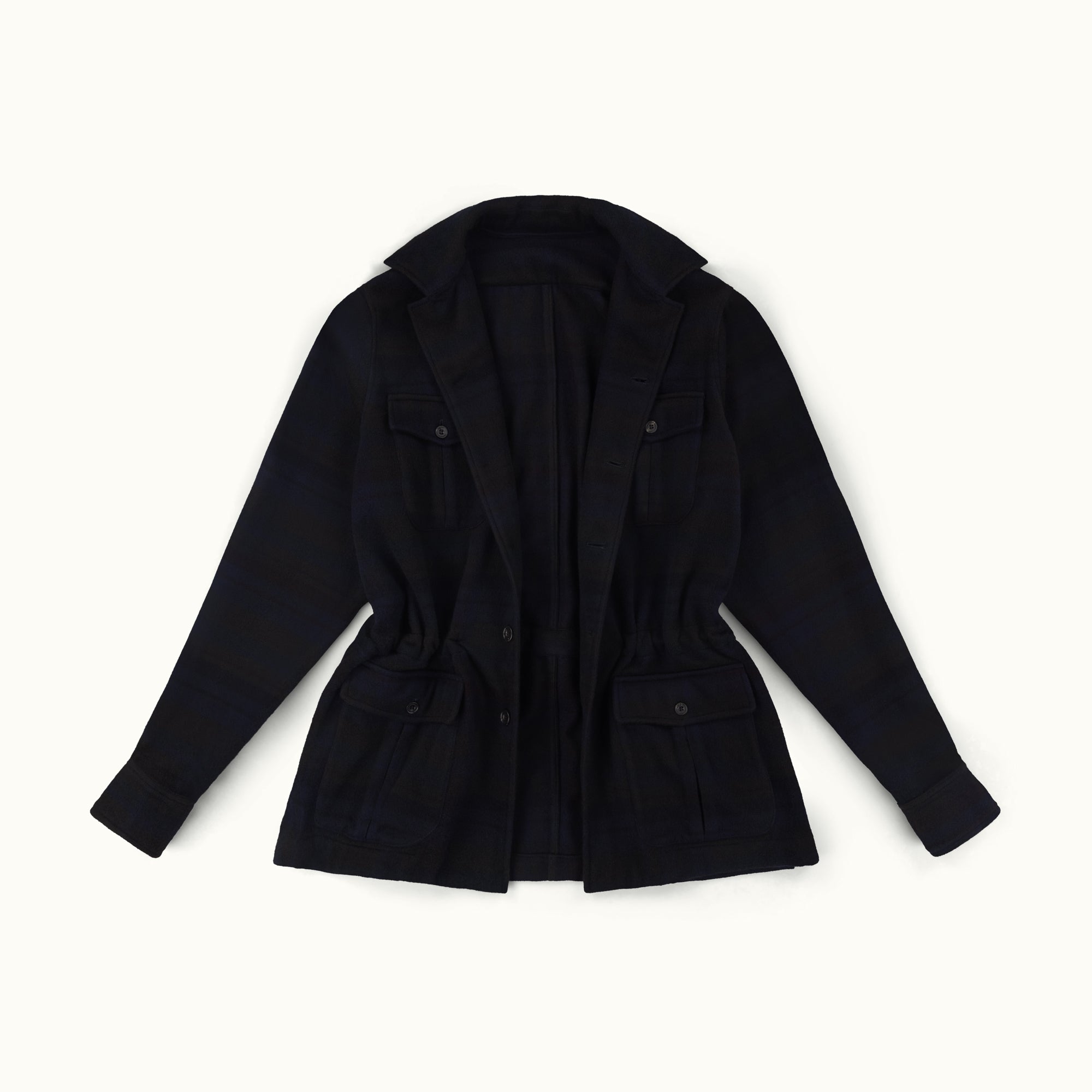 Blackwatch Cashmere Safari Jacket