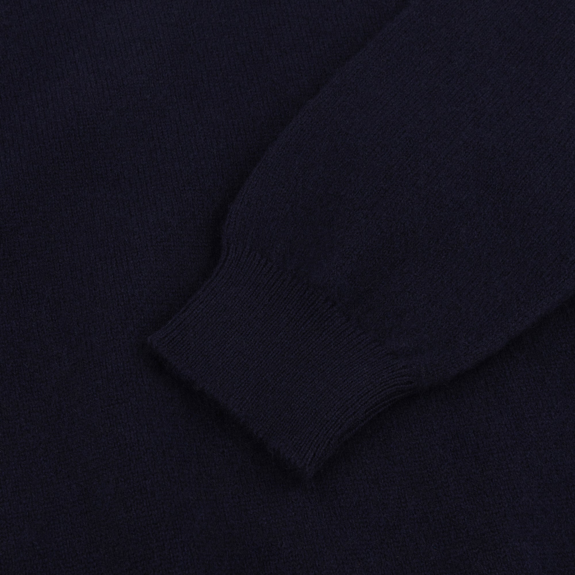 Midnight Merino-Angora V-Neck Jumper