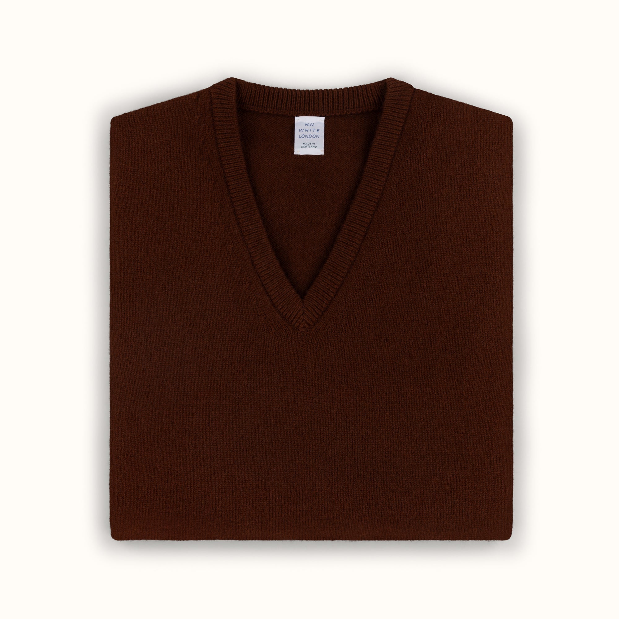 Cocoa Merino-Angora V-Neck Jumper