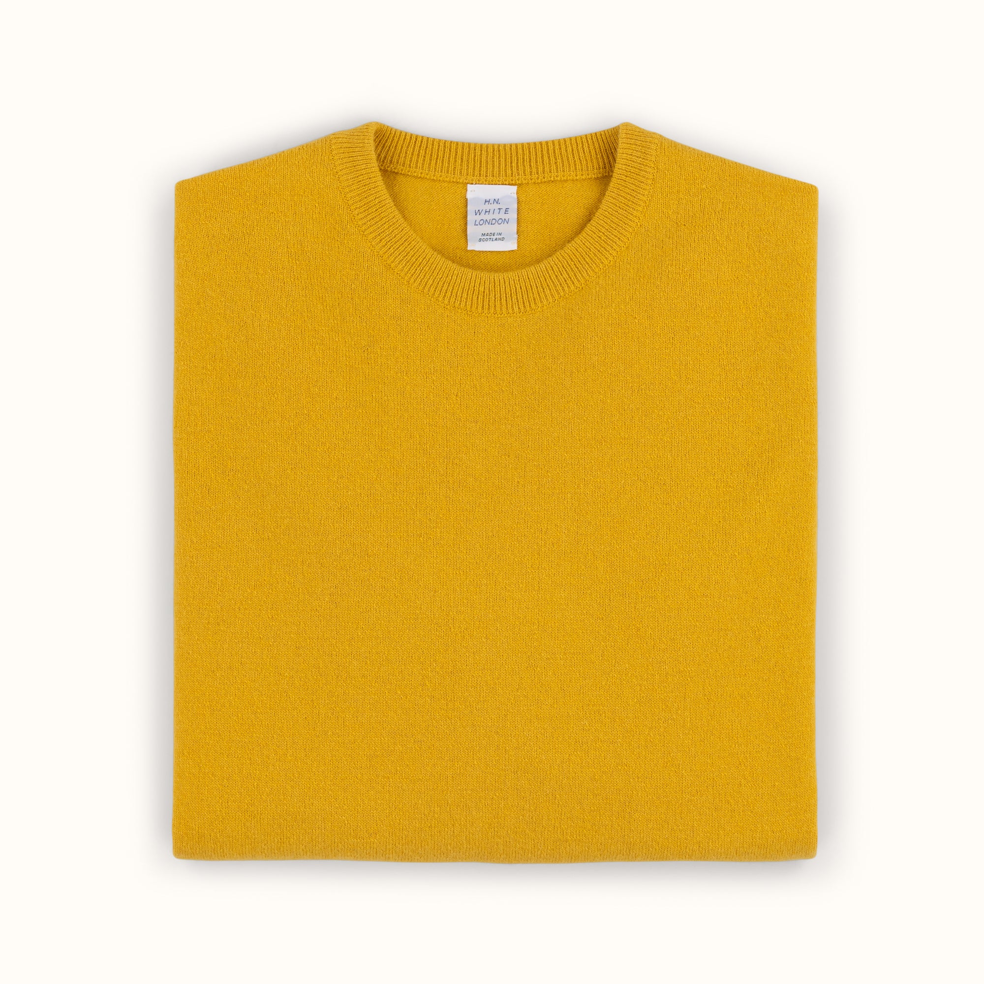 Ochre Merino-Angora Crew Neck Jumper