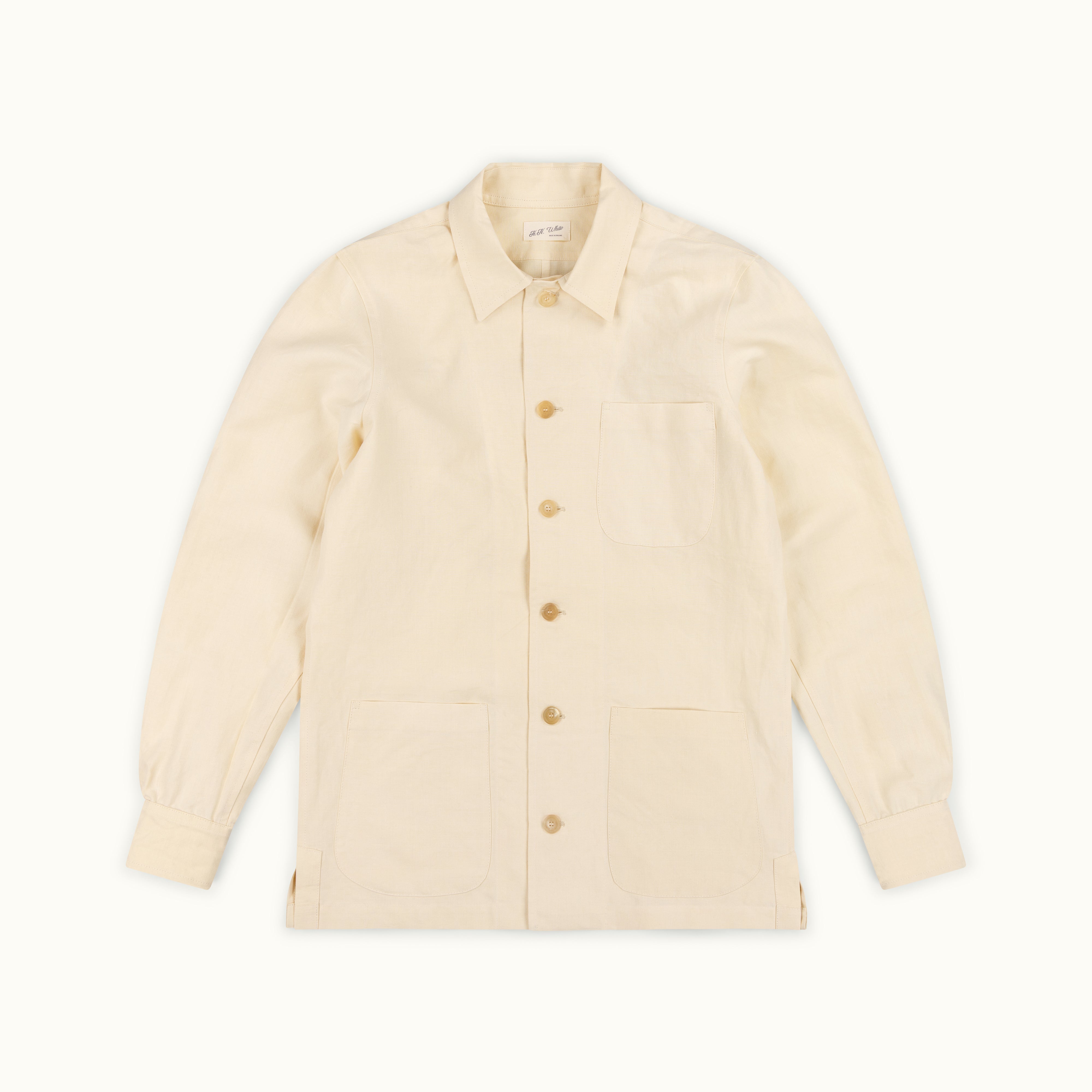 Vintage French Linen Chore Jacket Type 1
