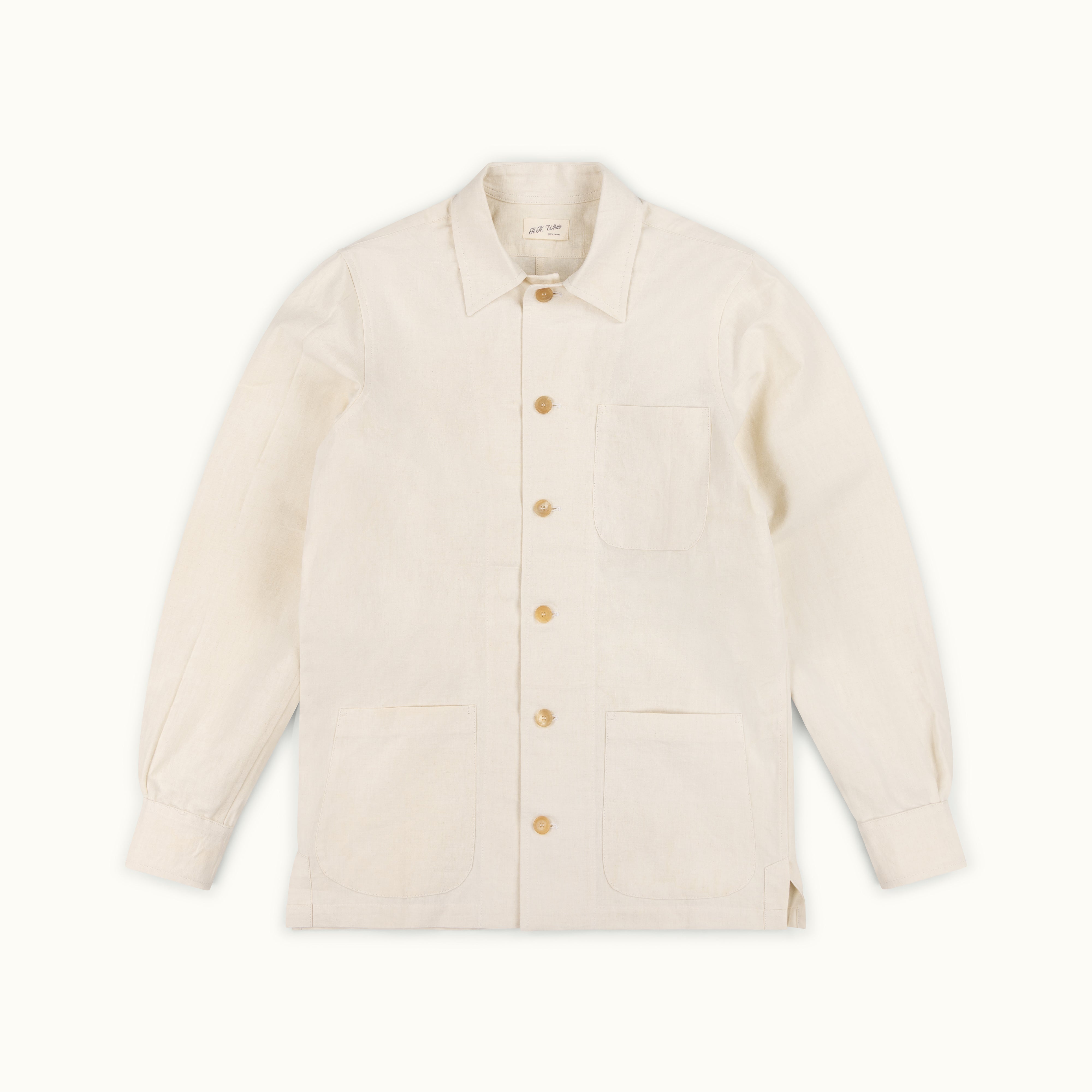 Vintage French Linen Chore Jacket Type 5